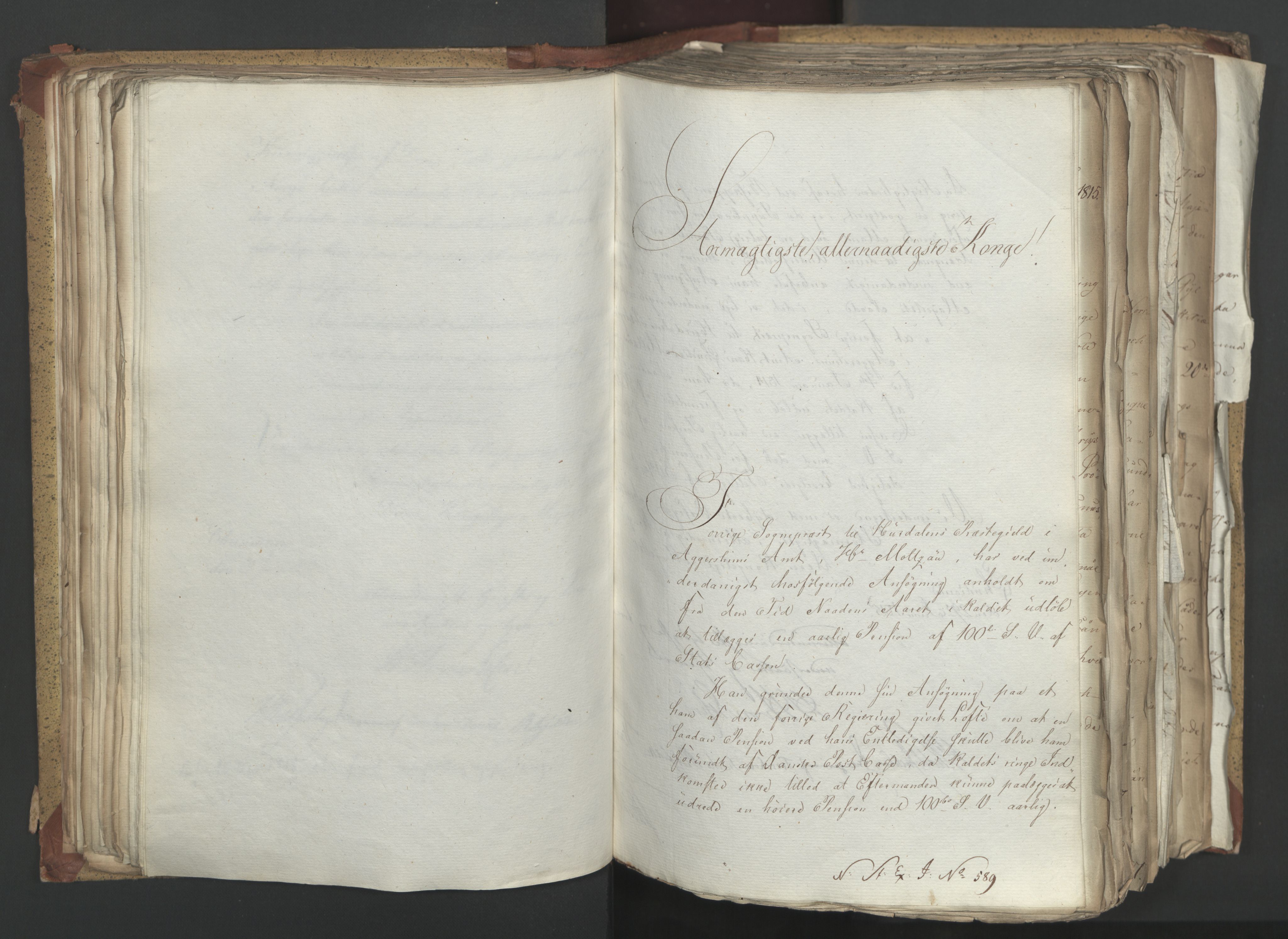 Statsrådsavdelingen i Stockholm, AV/RA-S-1003/D/Da/L0003: Regjeringsinnstillinger nr. 519-787, 1815, p. 150