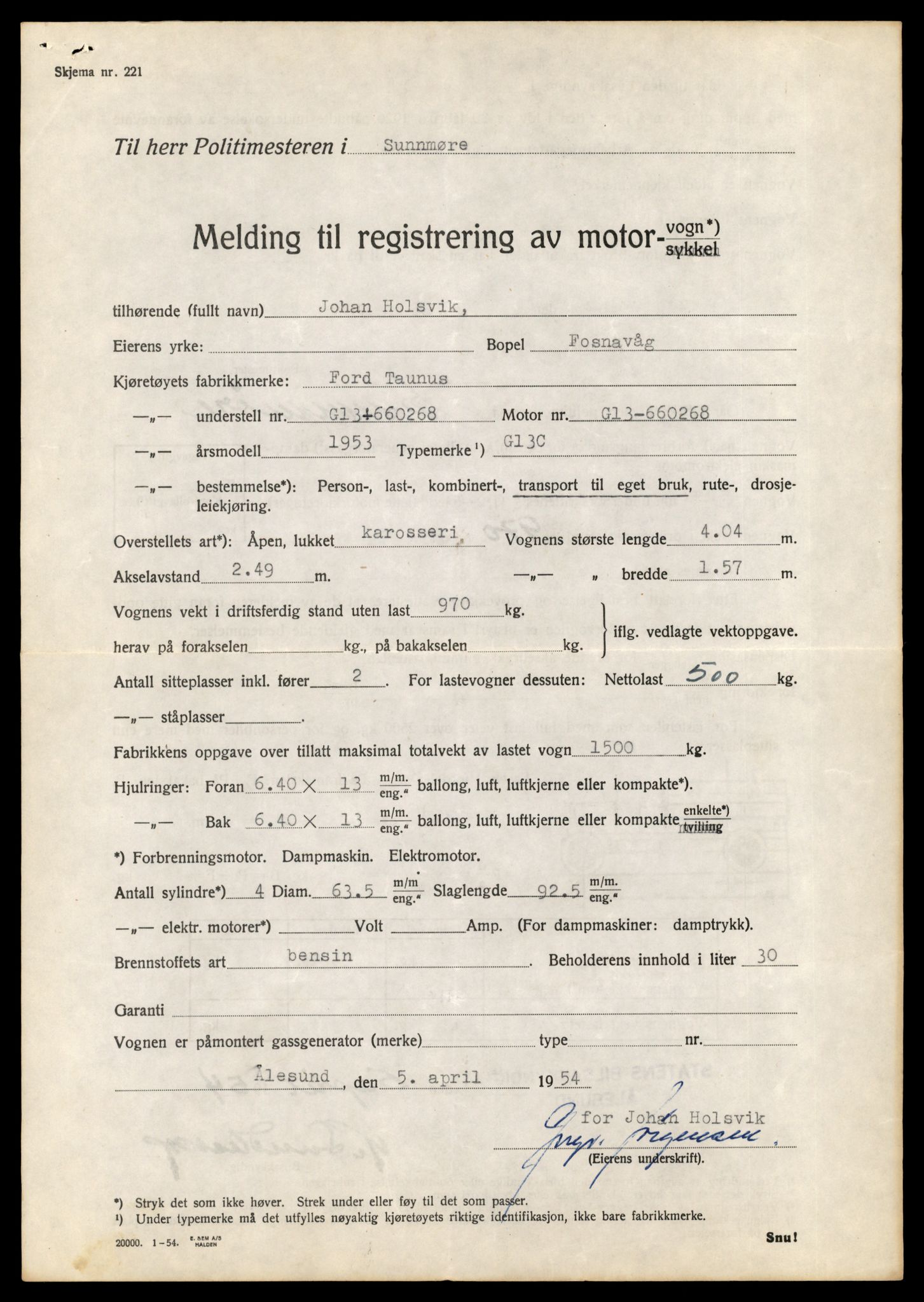 Møre og Romsdal vegkontor - Ålesund trafikkstasjon, AV/SAT-A-4099/F/Fe/L0034: Registreringskort for kjøretøy T 12500 - T 12652, 1927-1998, p. 2876