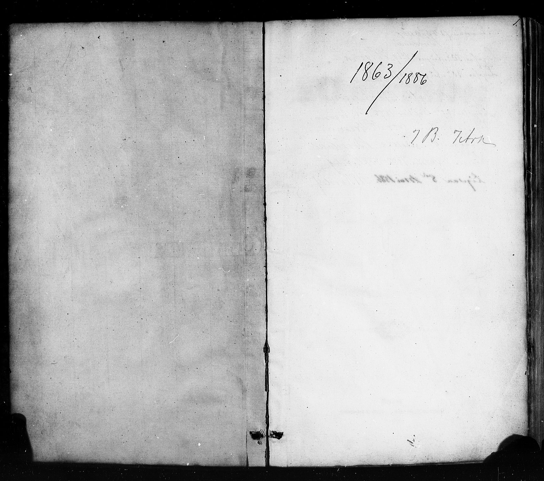 Voss sokneprestembete, AV/SAB-A-79001/H/Haa: Parish register (official) no. A 17, 1863-1886, p. 1