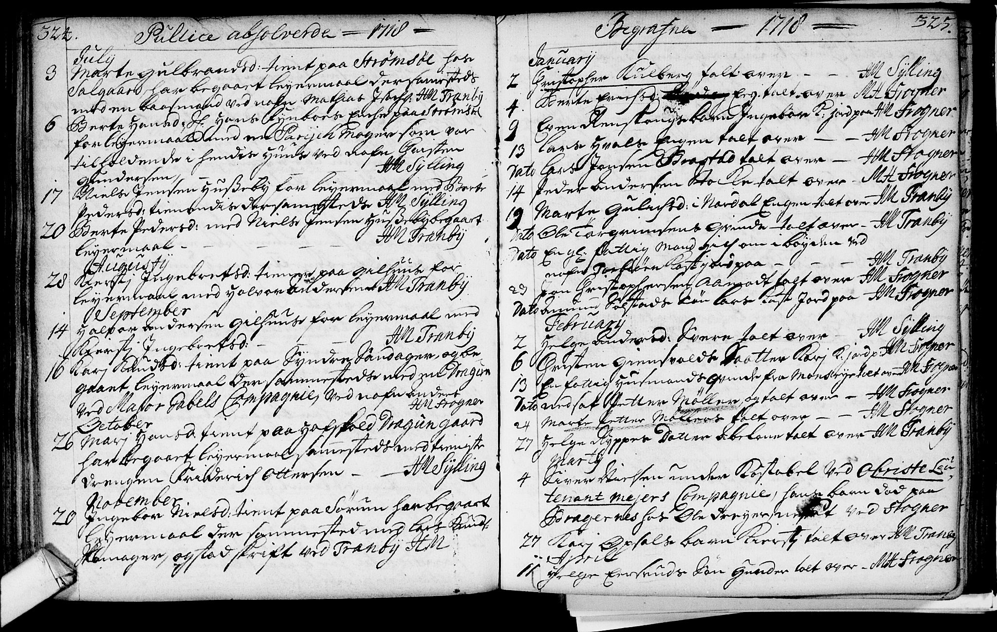 Lier kirkebøker, AV/SAKO-A-230/F/Fa/L0002: Parish register (official) no. I 2, 1701-1726, p. 324-325