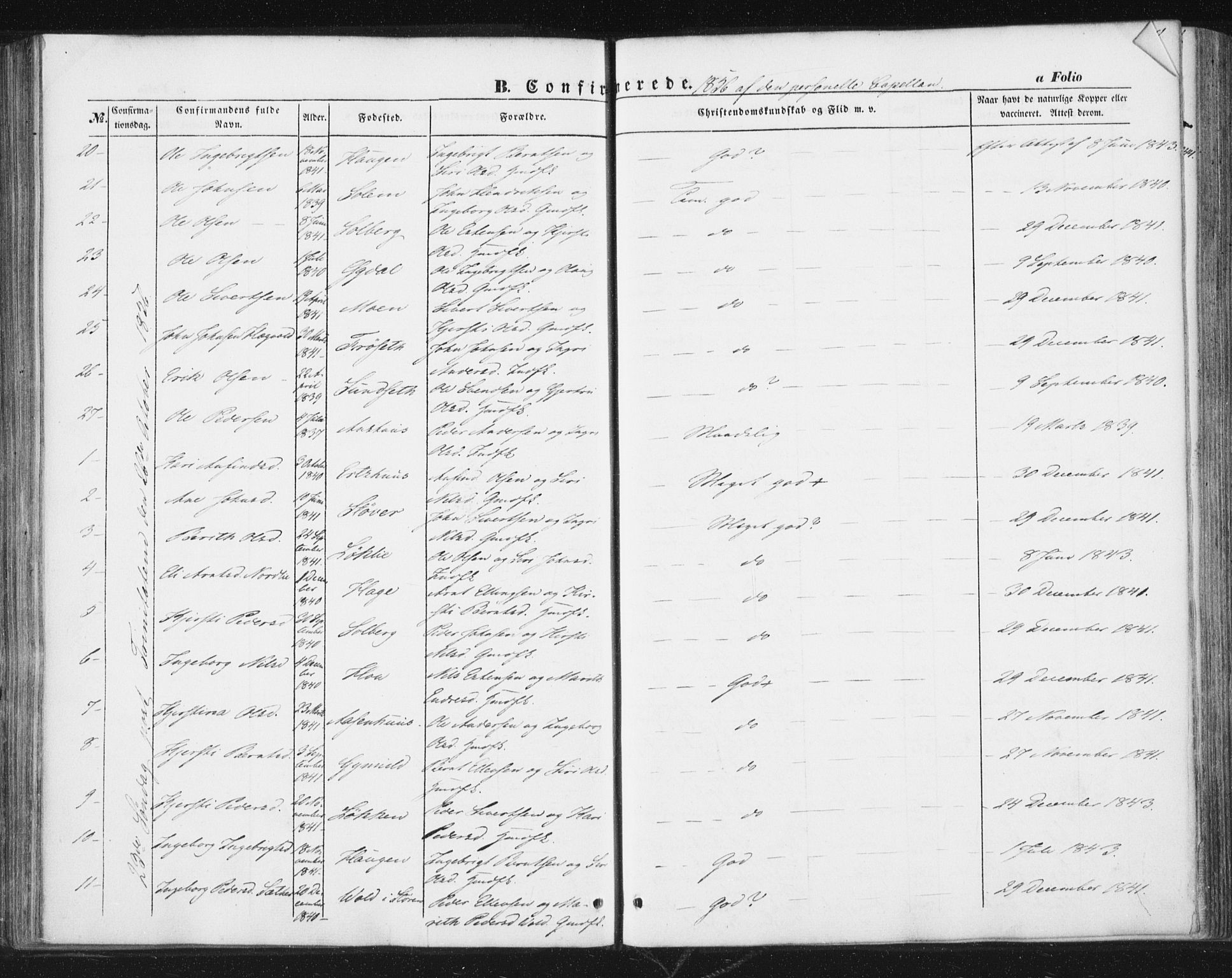 Ministerialprotokoller, klokkerbøker og fødselsregistre - Sør-Trøndelag, SAT/A-1456/689/L1038: Parish register (official) no. 689A03, 1848-1872, p. 117