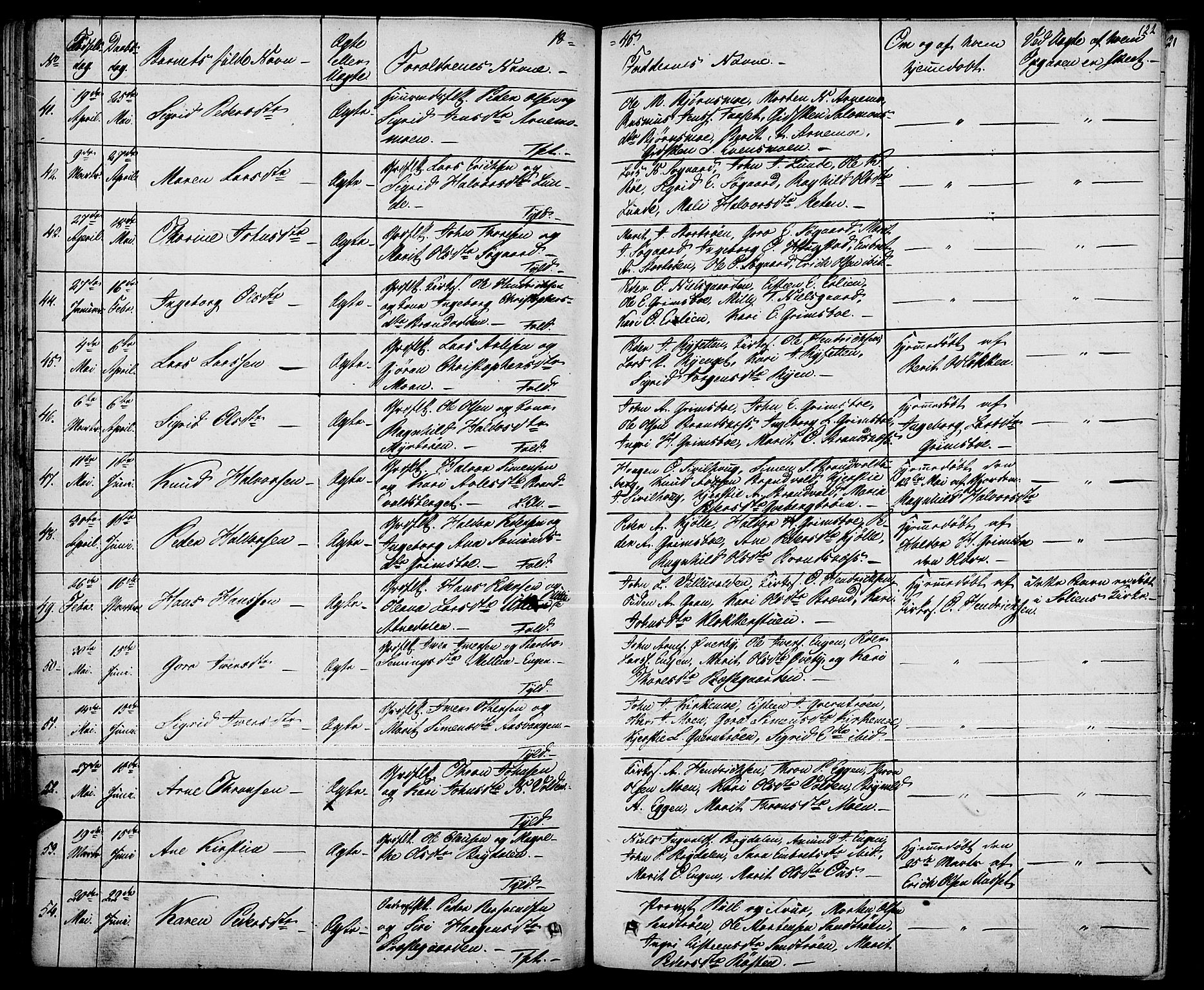 Tynset prestekontor, AV/SAH-PREST-058/H/Ha/Haa/L0019: Parish register (official) no. 19, 1829-1847, p. 122