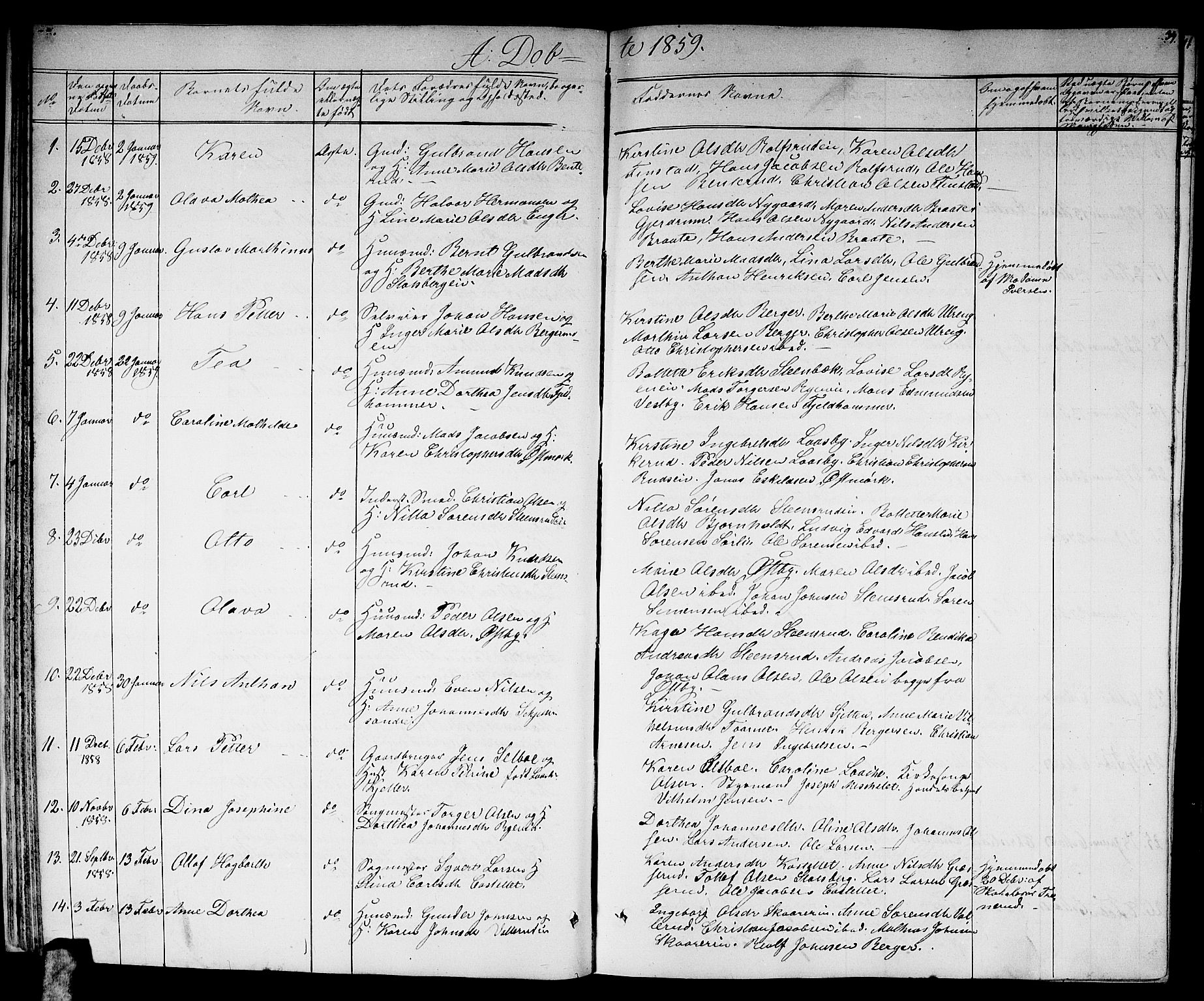 Skedsmo prestekontor Kirkebøker, AV/SAO-A-10033a/G/Ga/L0002: Parish register (copy) no. I 2, 1855-1872, p. 34