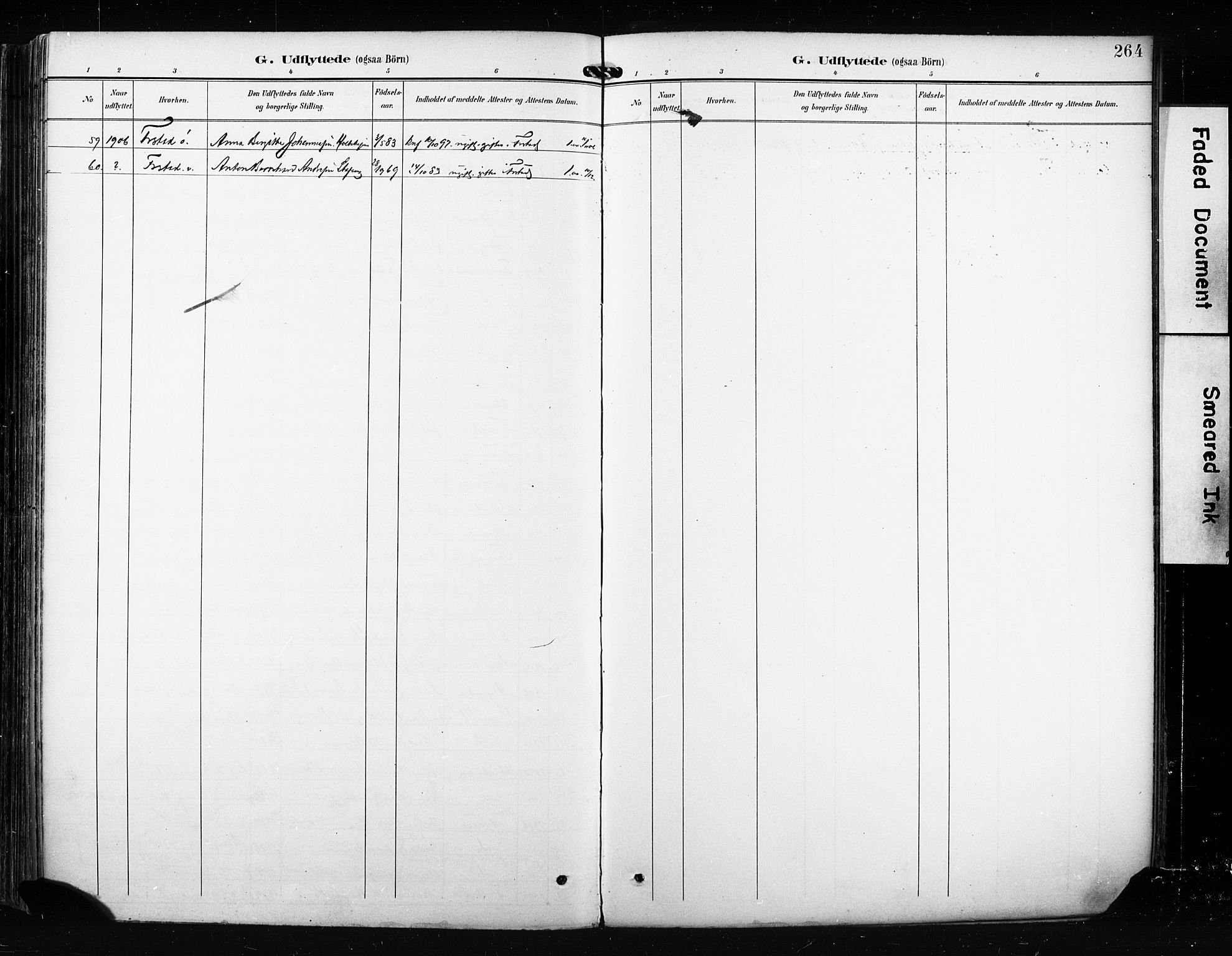 Hvaler prestekontor Kirkebøker, AV/SAO-A-2001/F/Fa/L0009: Parish register (official) no. I 9, 1895-1906, p. 264