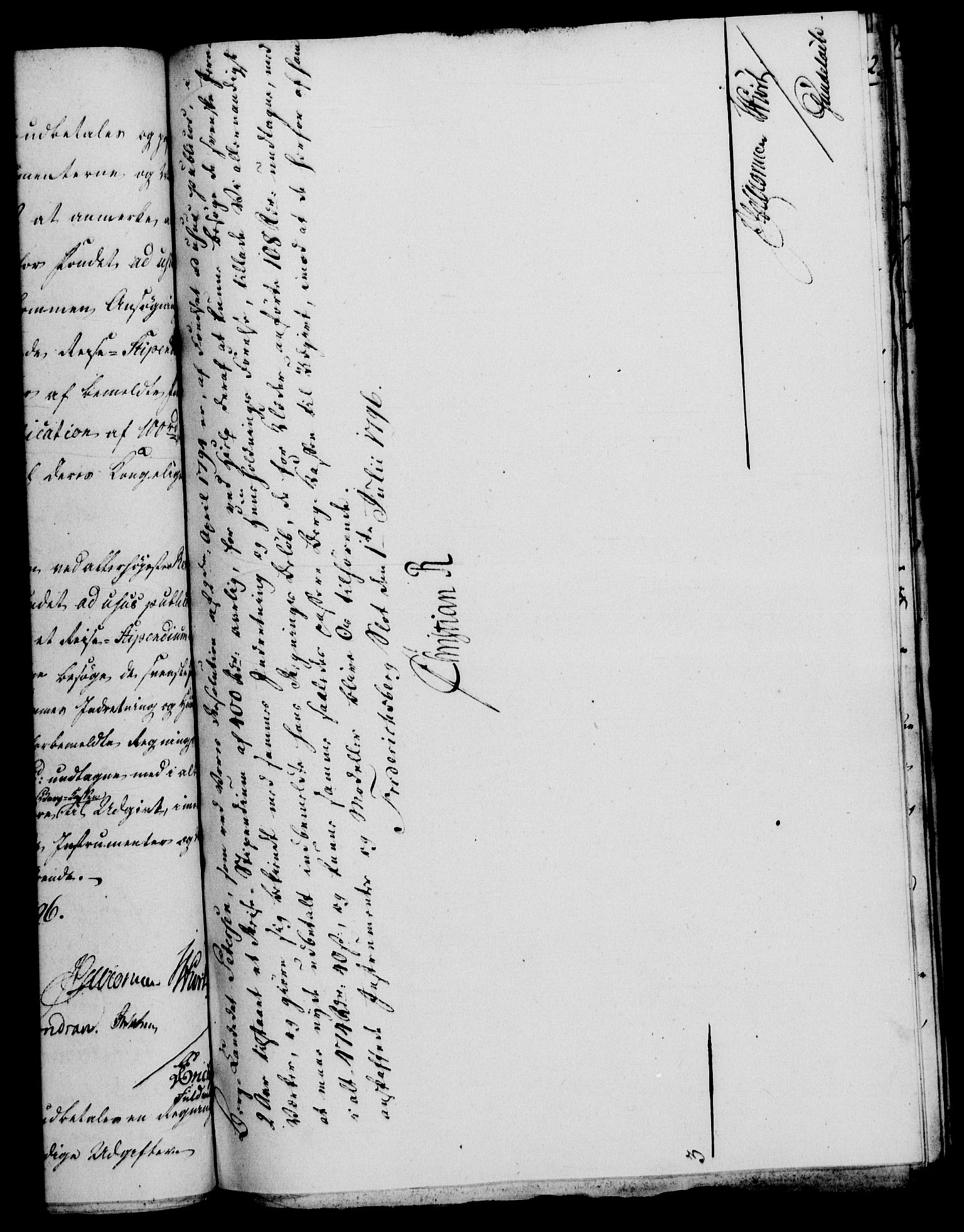 Rentekammeret, Renteskriverkontorene, RA/EA-3115/M/Mf/Mfb/L0003: Relasjons- og resolusjonsprotokoll med register (merket RK 54.9), 1796-1798