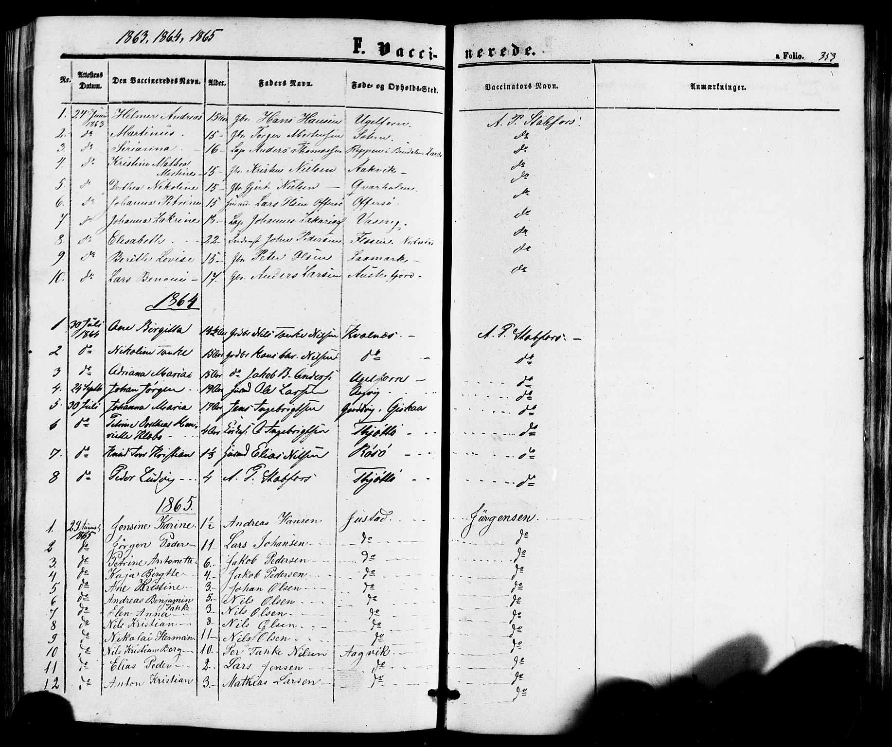 Ministerialprotokoller, klokkerbøker og fødselsregistre - Nordland, SAT/A-1459/817/L0262: Parish register (official) no. 817A03/ 1, 1862-1877, p. 353