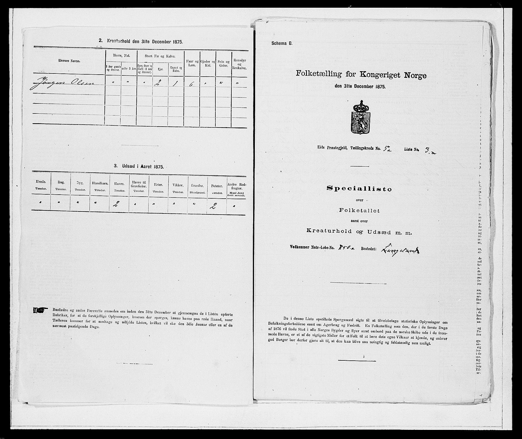 SAB, 1875 Census for 1443P Eid, 1875, p. 444