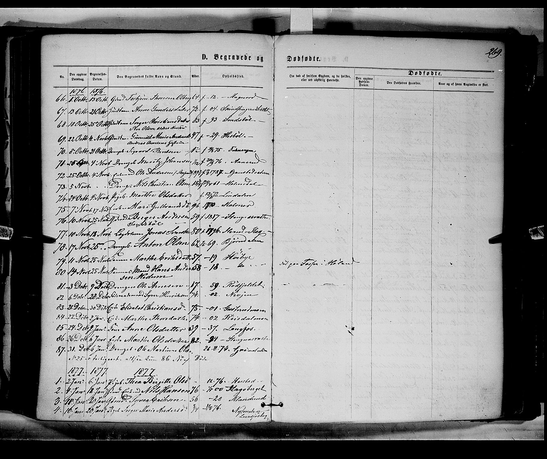 Eidskog prestekontor, AV/SAH-PREST-026/H/Ha/Haa/L0002: Parish register (official) no. 2, 1867-1878, p. 269