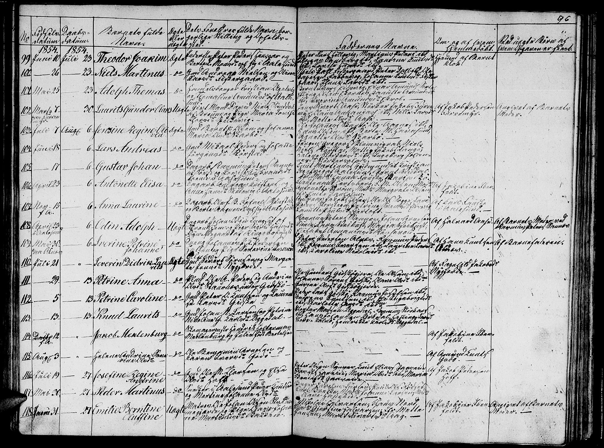 Ministerialprotokoller, klokkerbøker og fødselsregistre - Møre og Romsdal, AV/SAT-A-1454/528/L0426: Parish register (copy) no. 528C07, 1844-1854, p. 96