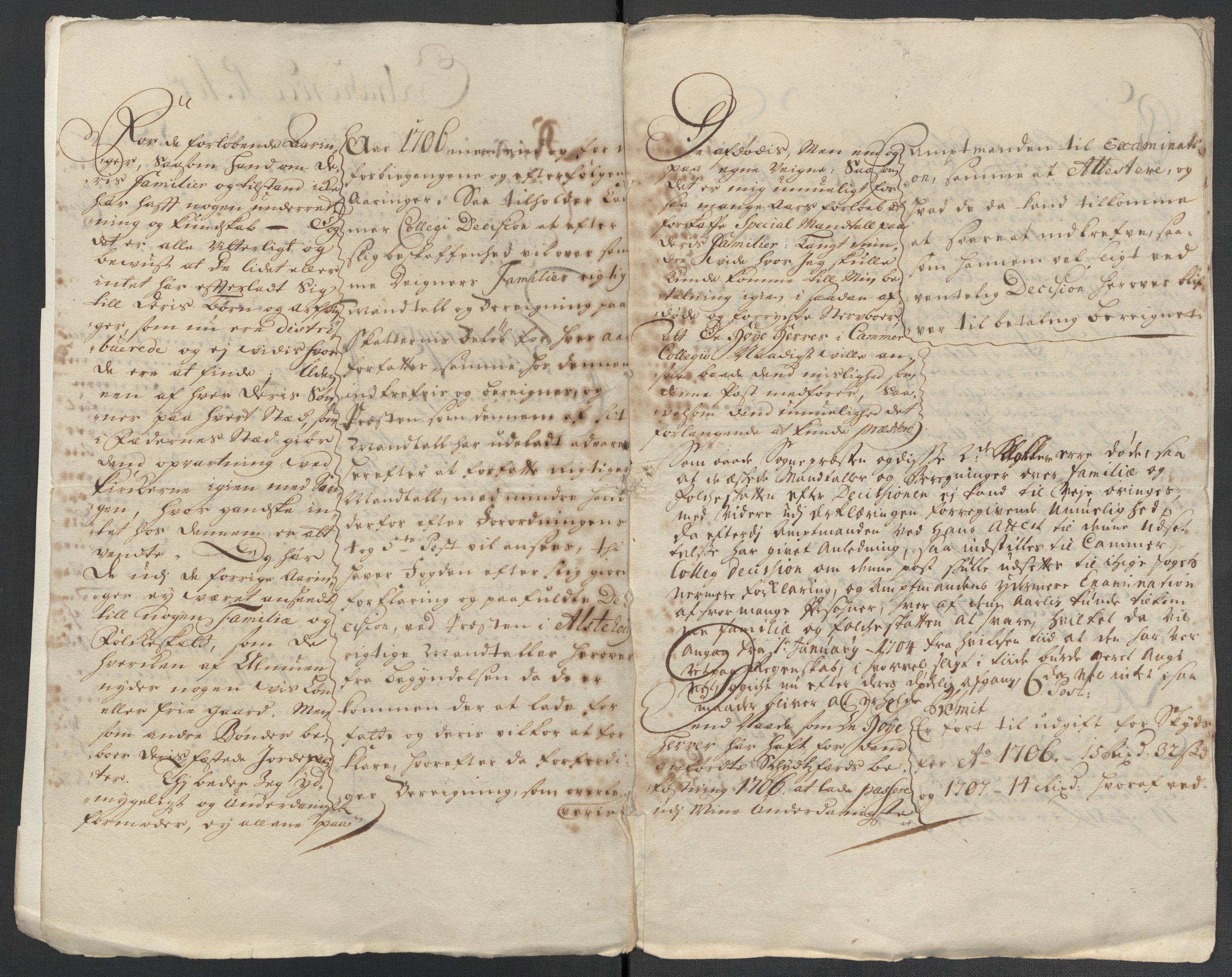 Rentekammeret inntil 1814, Reviderte regnskaper, Fogderegnskap, AV/RA-EA-4092/R65/L4509: Fogderegnskap Helgeland, 1706-1707, p. 315