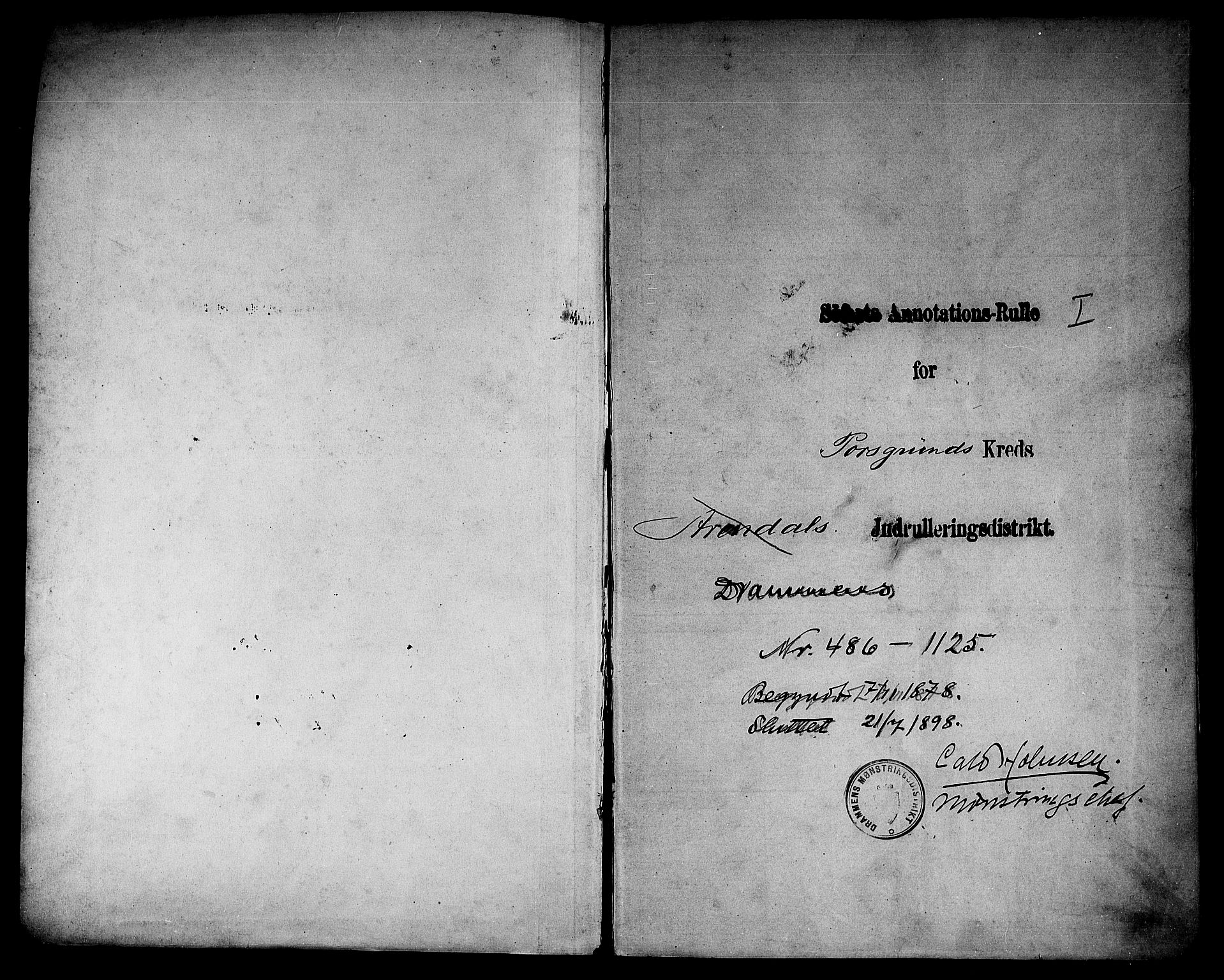 Porsgrunn innrulleringskontor, SAKO/A-829/F/Fb/L0005: Annotasjonsrulle, 1878-1898, p. 2