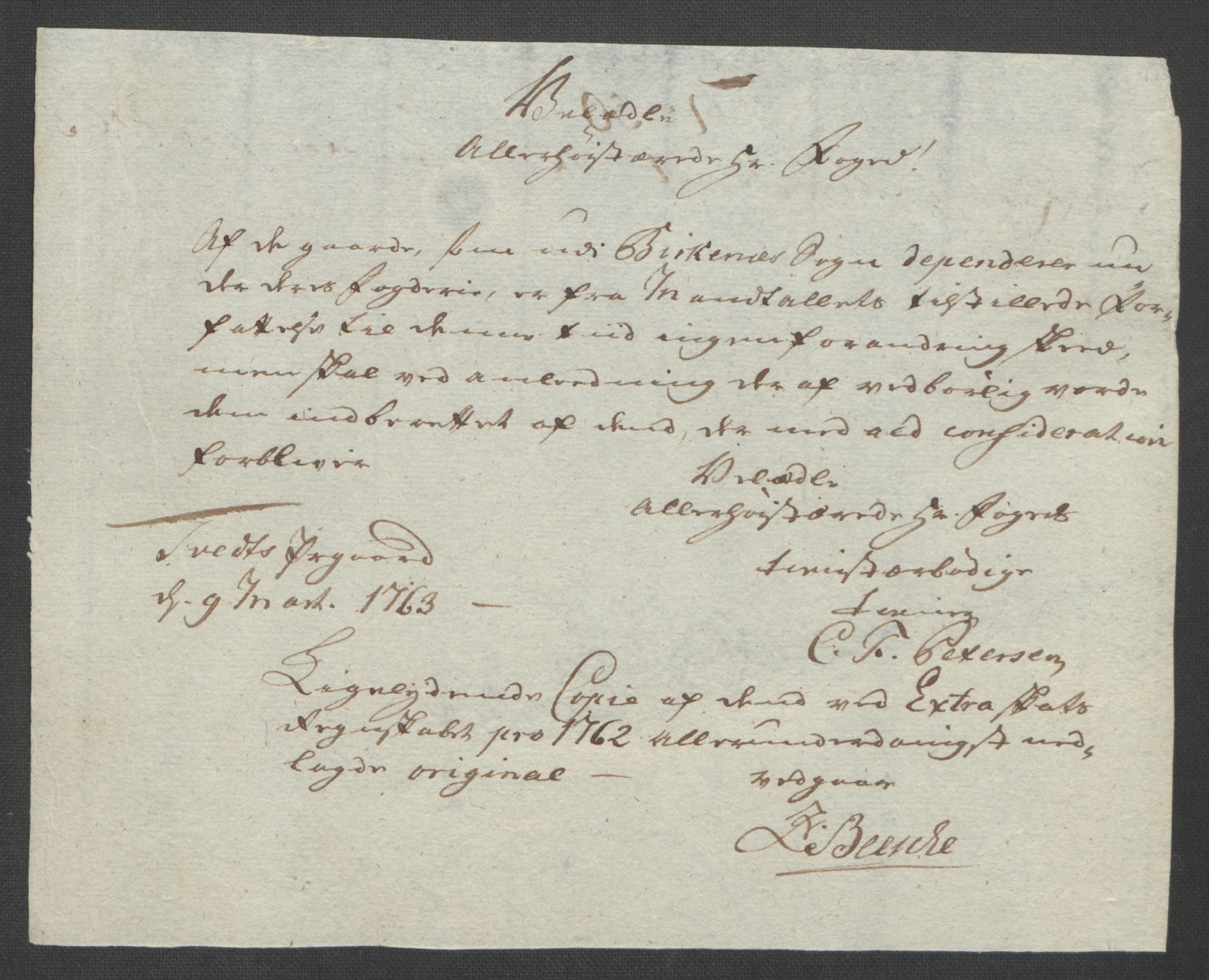 Rentekammeret inntil 1814, Reviderte regnskaper, Fogderegnskap, RA/EA-4092/R40/L2517: Ekstraskatten Råbyggelag, 1762-1763, p. 399