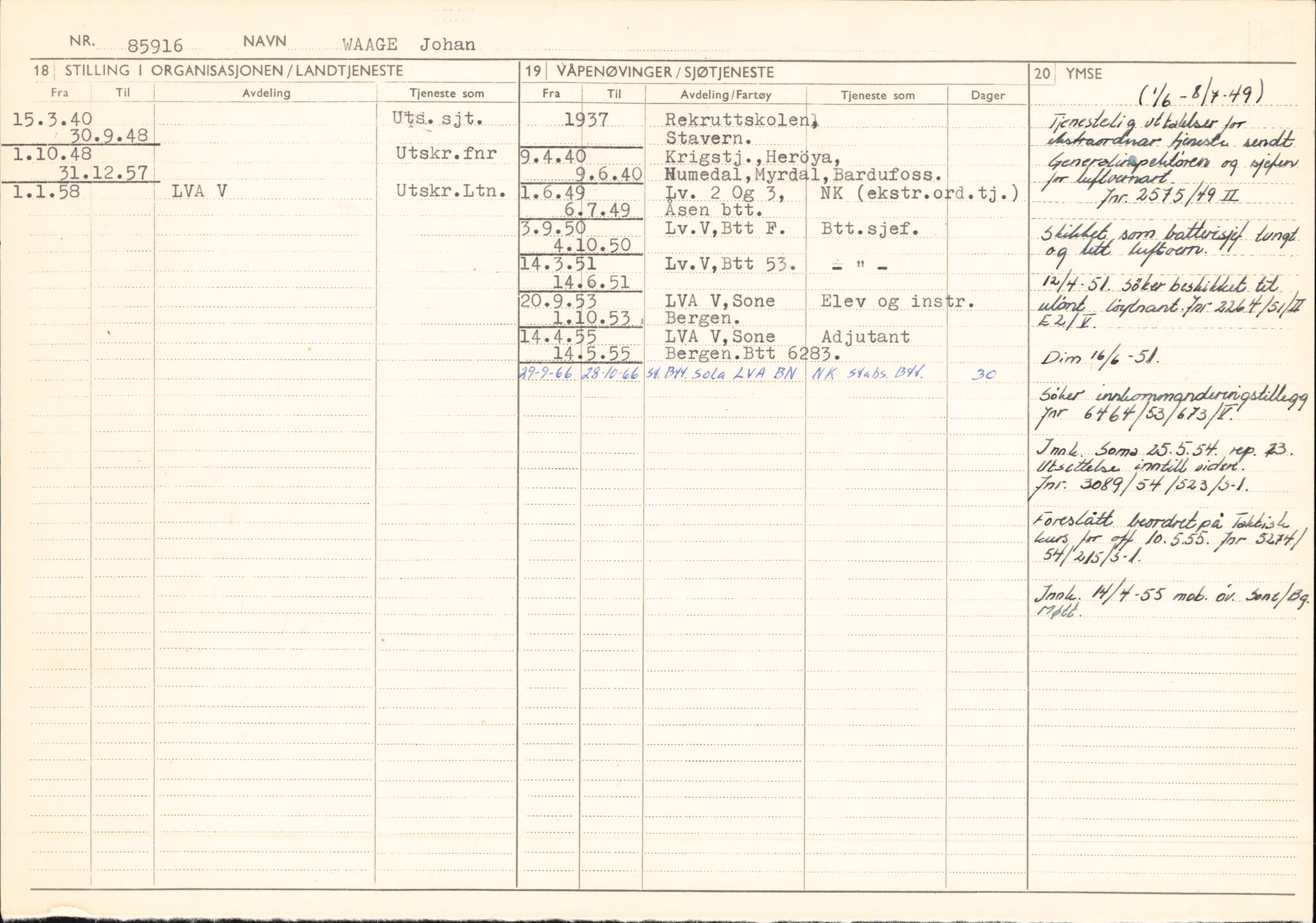 Forsvaret, Forsvarets overkommando/Luftforsvarsstaben, RA/RAFA-4079/P/Pa/L0048: Personellpapirer, 1916, p. 525