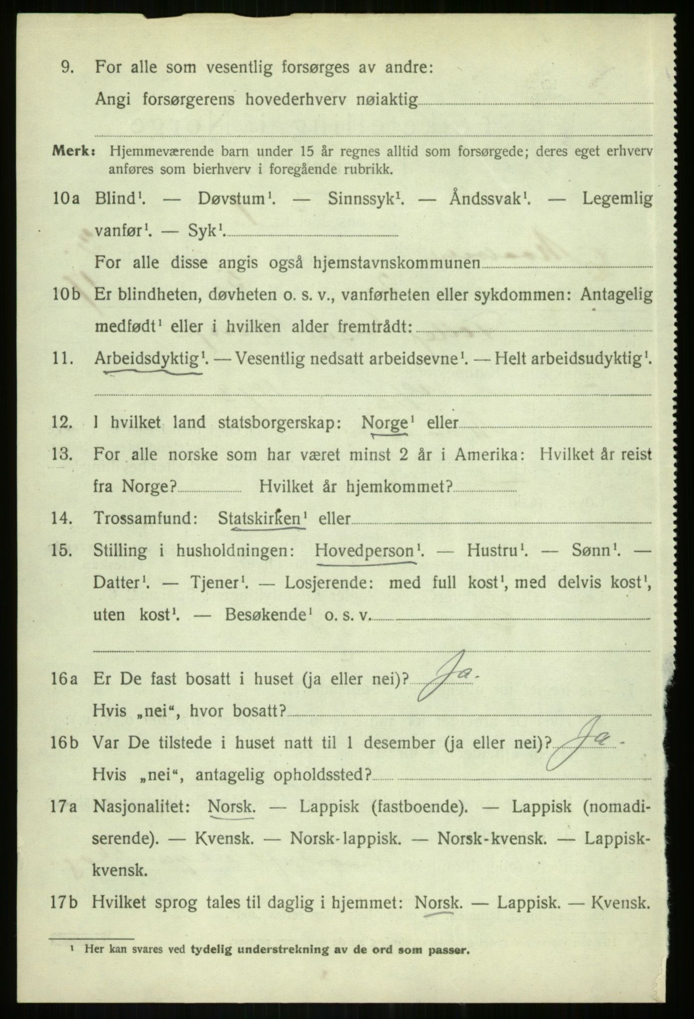 SATØ, 1920 census for Målselv, 1920, p. 2264