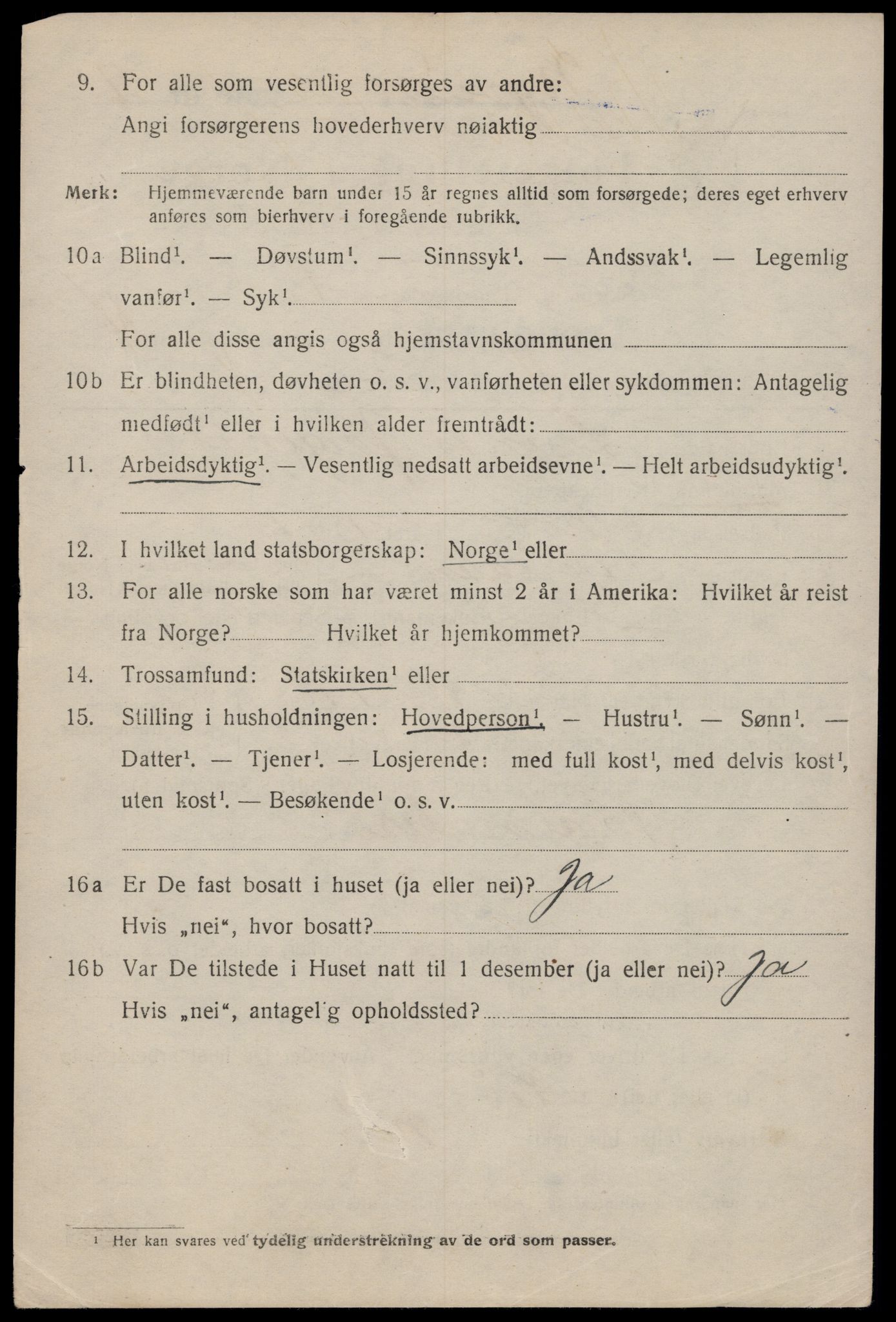 SAT, 1920 census for Trondheim, 1920, p. 36897