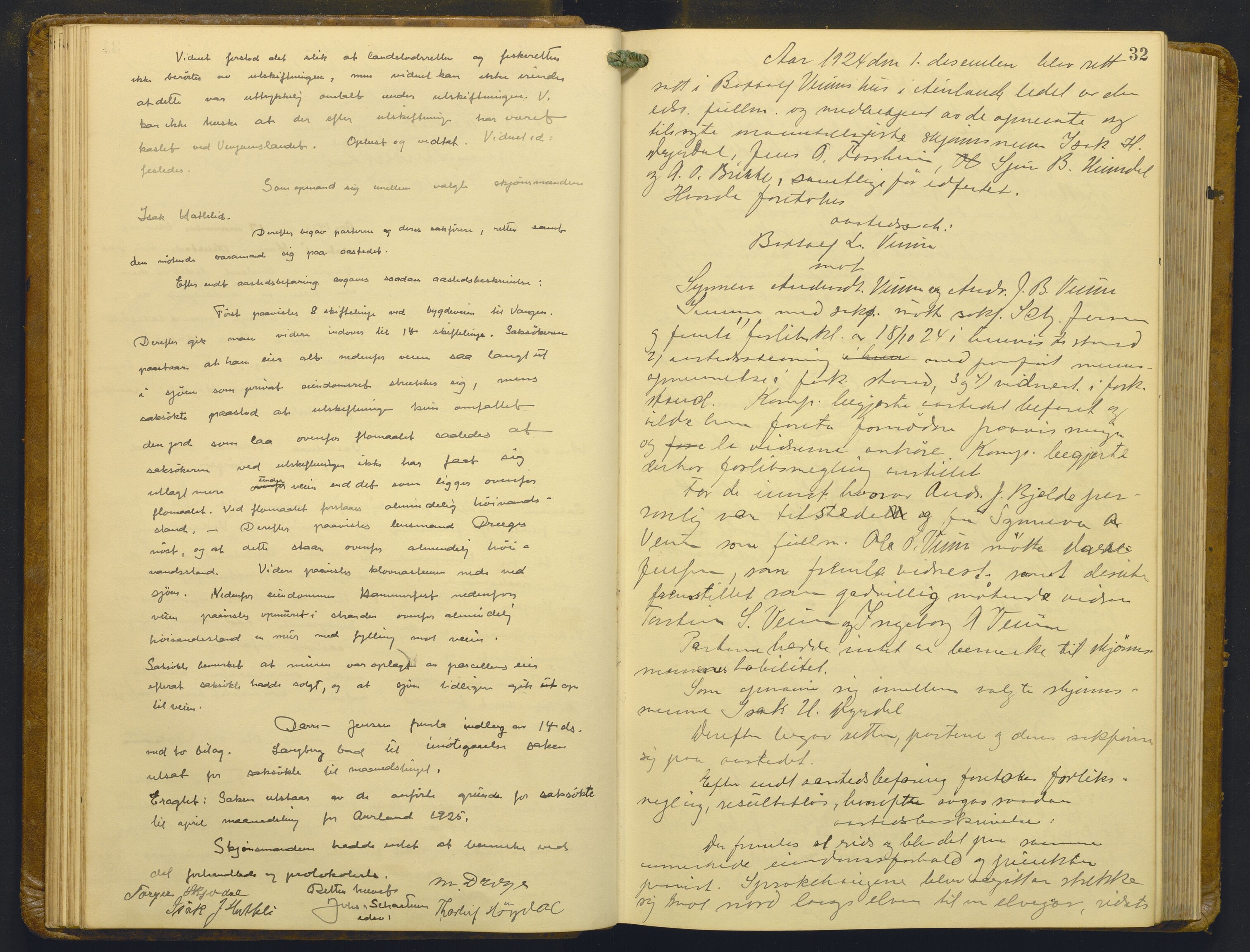 Indre Sogn tingrett, AV/SAB-A-3301/1/F/Fb/Fba/L0015: Sivile og offentlege saker, Bb 11, 1923-1928, p. 31b-32a