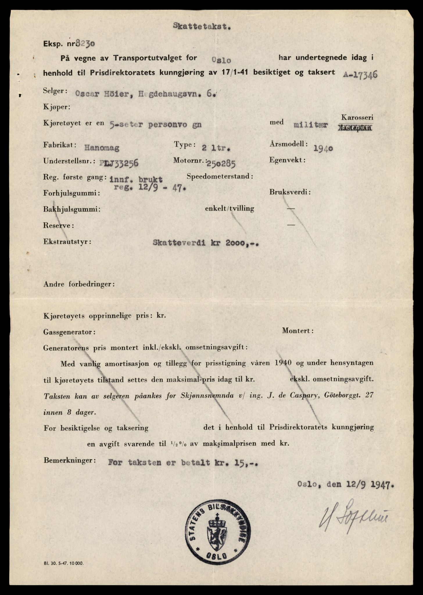Møre og Romsdal vegkontor - Ålesund trafikkstasjon, AV/SAT-A-4099/F/Fe/L0034: Registreringskort for kjøretøy T 12500 - T 12652, 1927-1998, p. 2692