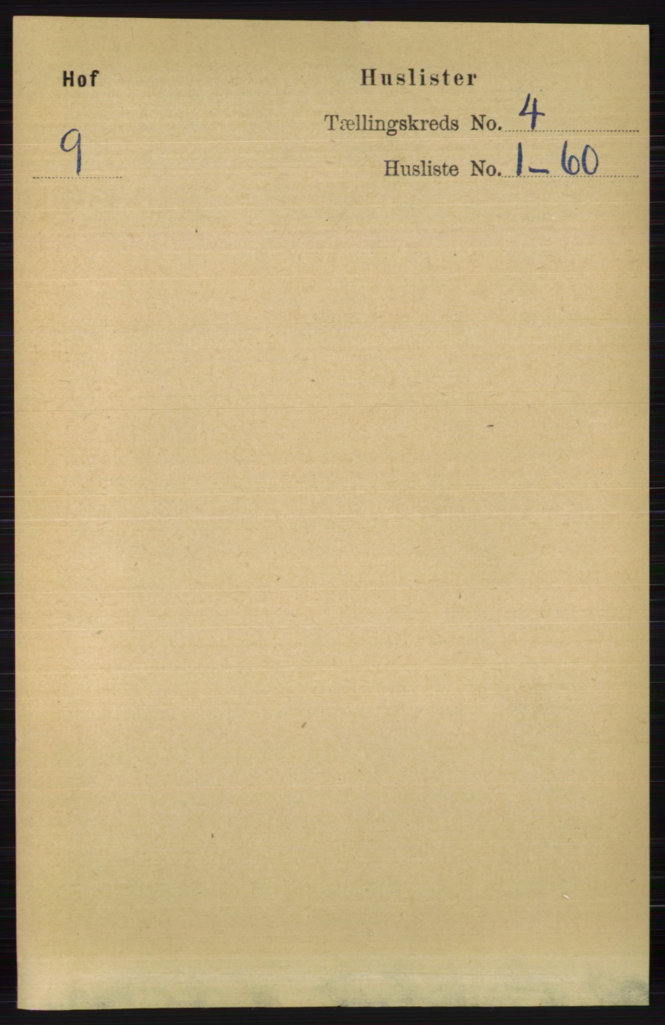 RA, 1891 census for 0714 Hof, 1891, p. 1066