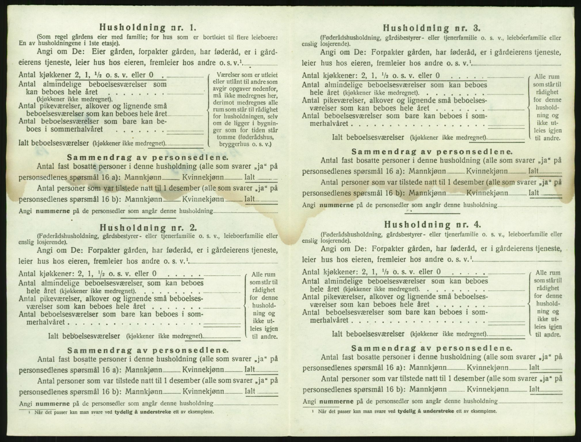 SAKO, 1920 census for Brunlanes, 1920, p. 1864