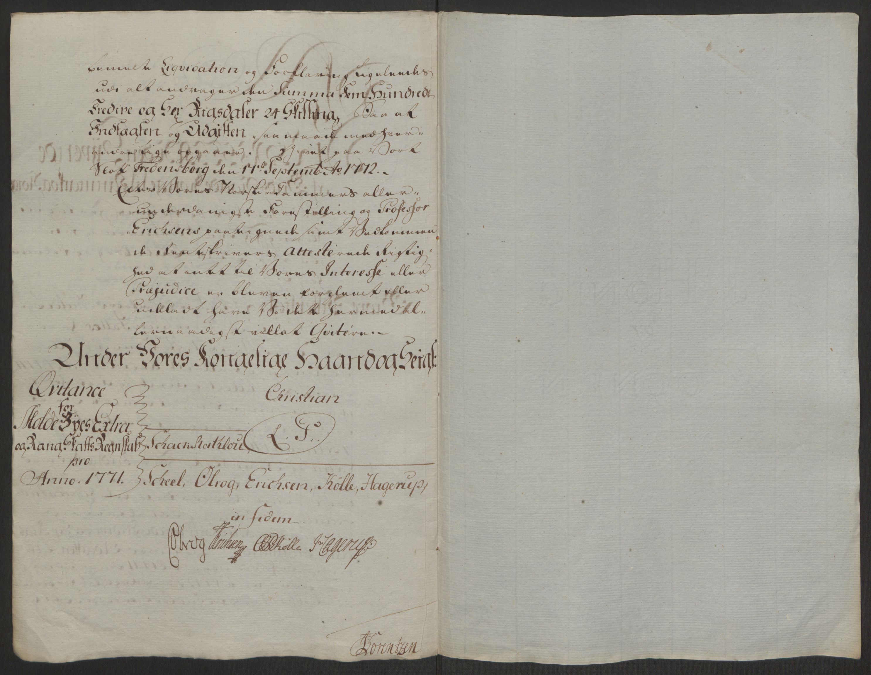 Rentekammeret inntil 1814, Reviderte regnskaper, Byregnskaper, AV/RA-EA-4066/R/Rq/L0487/0004: [Q1] Kontribusjonsregnskap / Ekstraskatt, 1762-1772, p. 203