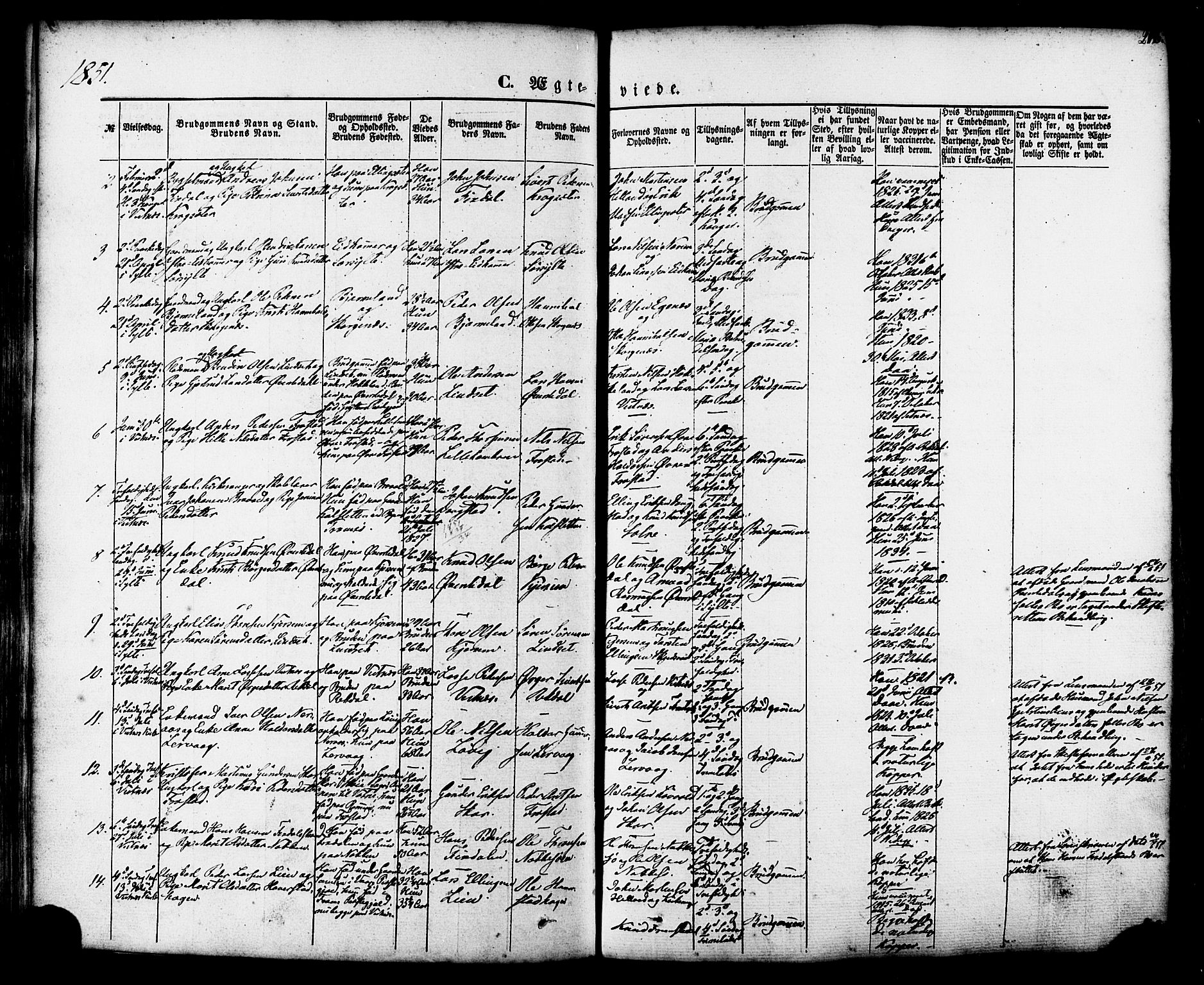 Ministerialprotokoller, klokkerbøker og fødselsregistre - Møre og Romsdal, AV/SAT-A-1454/539/L0529: Parish register (official) no. 539A02, 1848-1872, p. 218