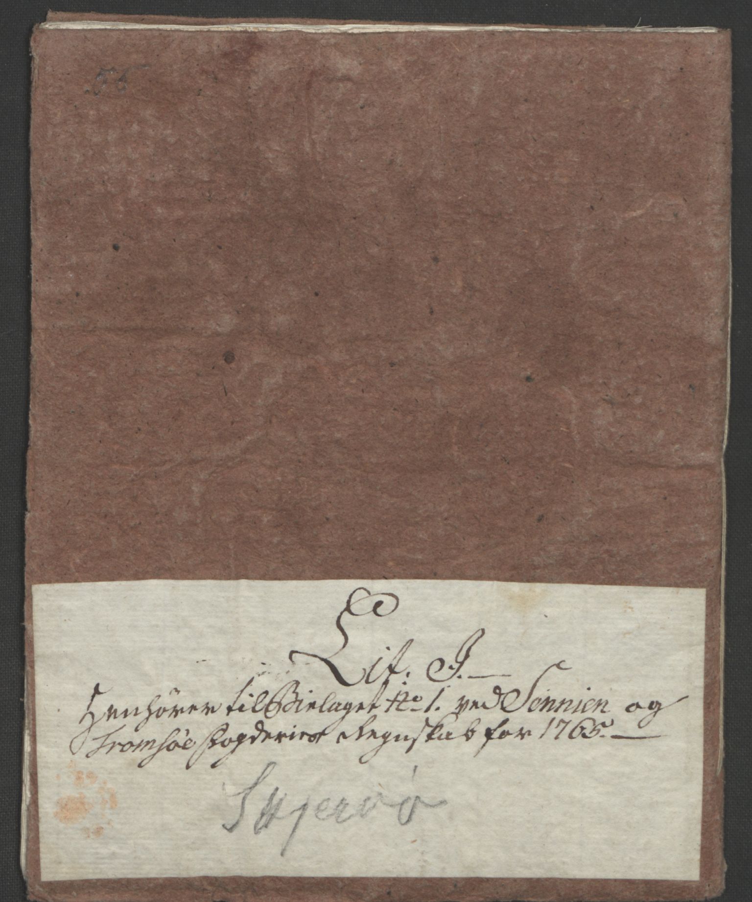 Rentekammeret inntil 1814, Realistisk ordnet avdeling, RA/EA-4070/Ol/L0022b: [Gg 10]: Ekstraskatten, 23.09.1762. Senja og Troms, 1765-1768, p. 86