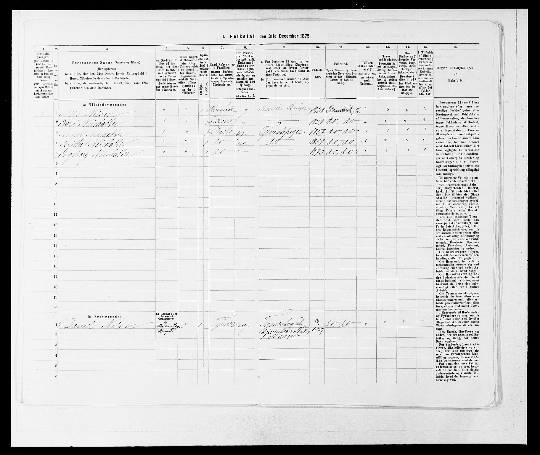 SAB, 1875 census for 1251P Bruvik, 1875, p. 470