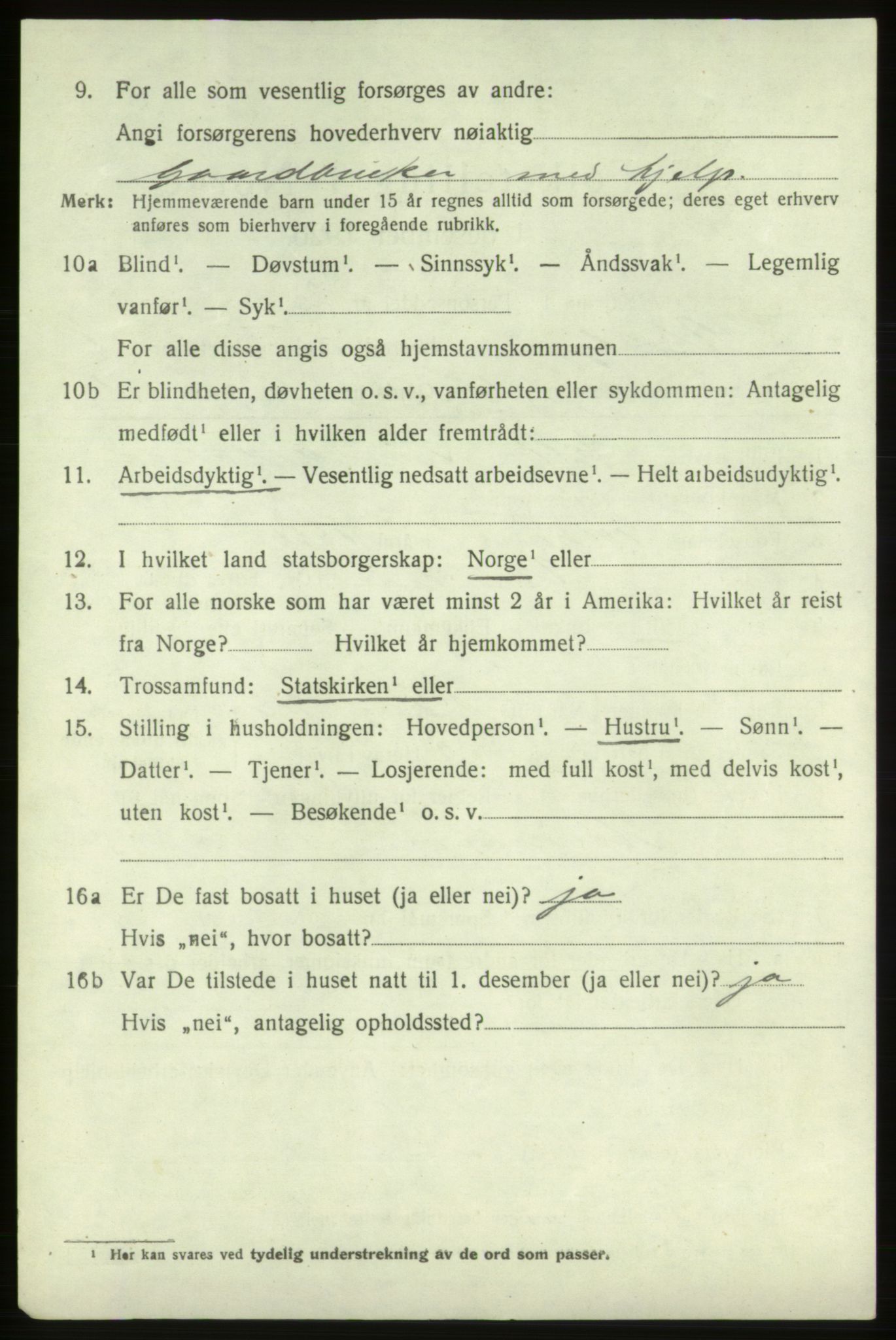 SAB, 1920 census for Vikebygd, 1920, p. 526