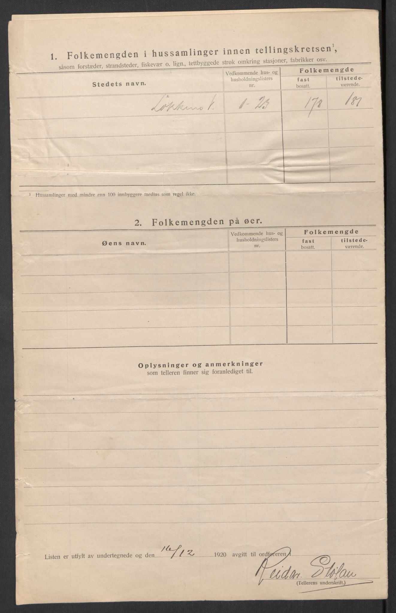 SAT, 1920 census for Meldal, 1920, p. 18