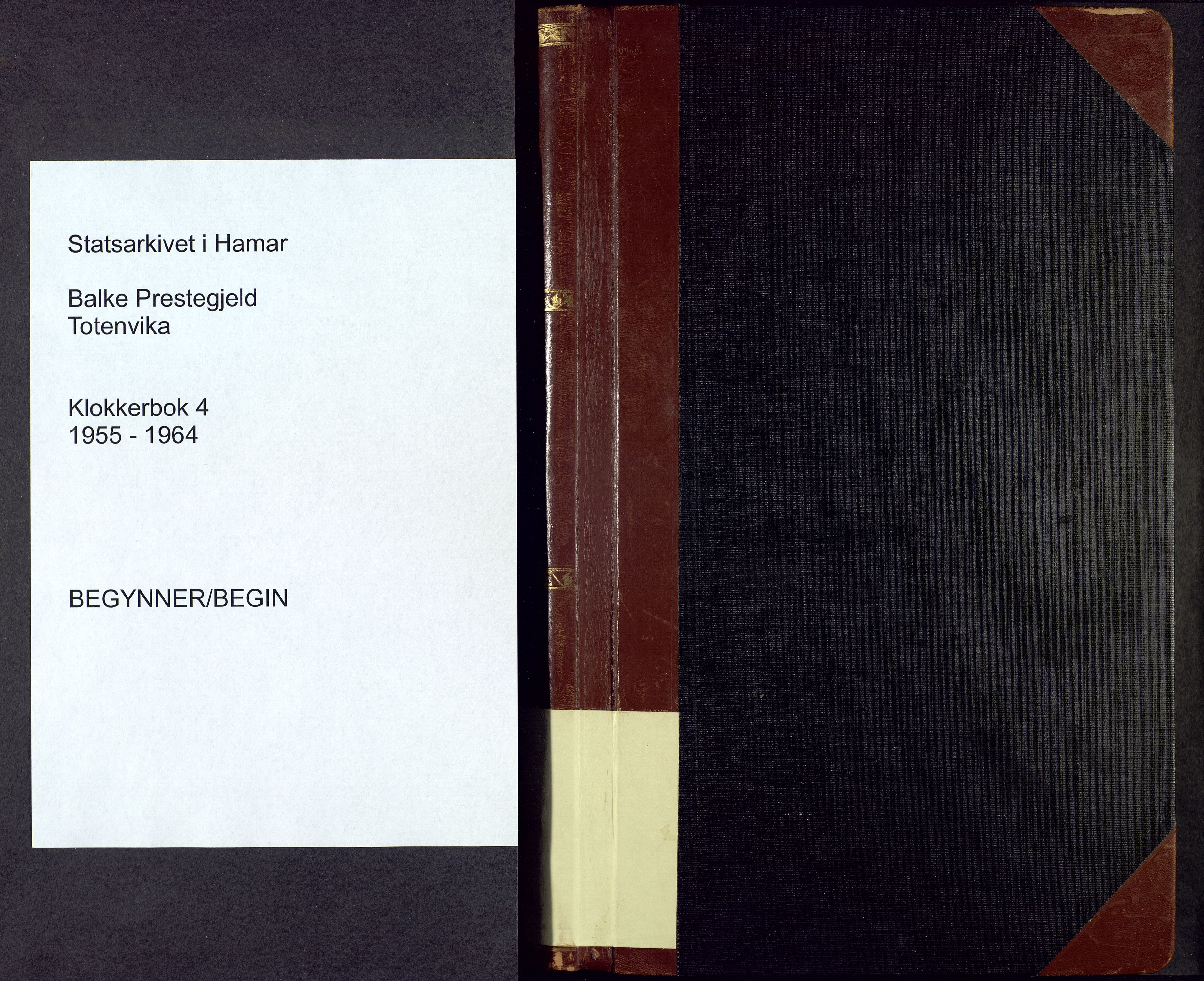 Balke prestekontor, SAH/PREST-106/H/Ha/Hab/L0004: Parish register (copy) no. 4, 1955-1964