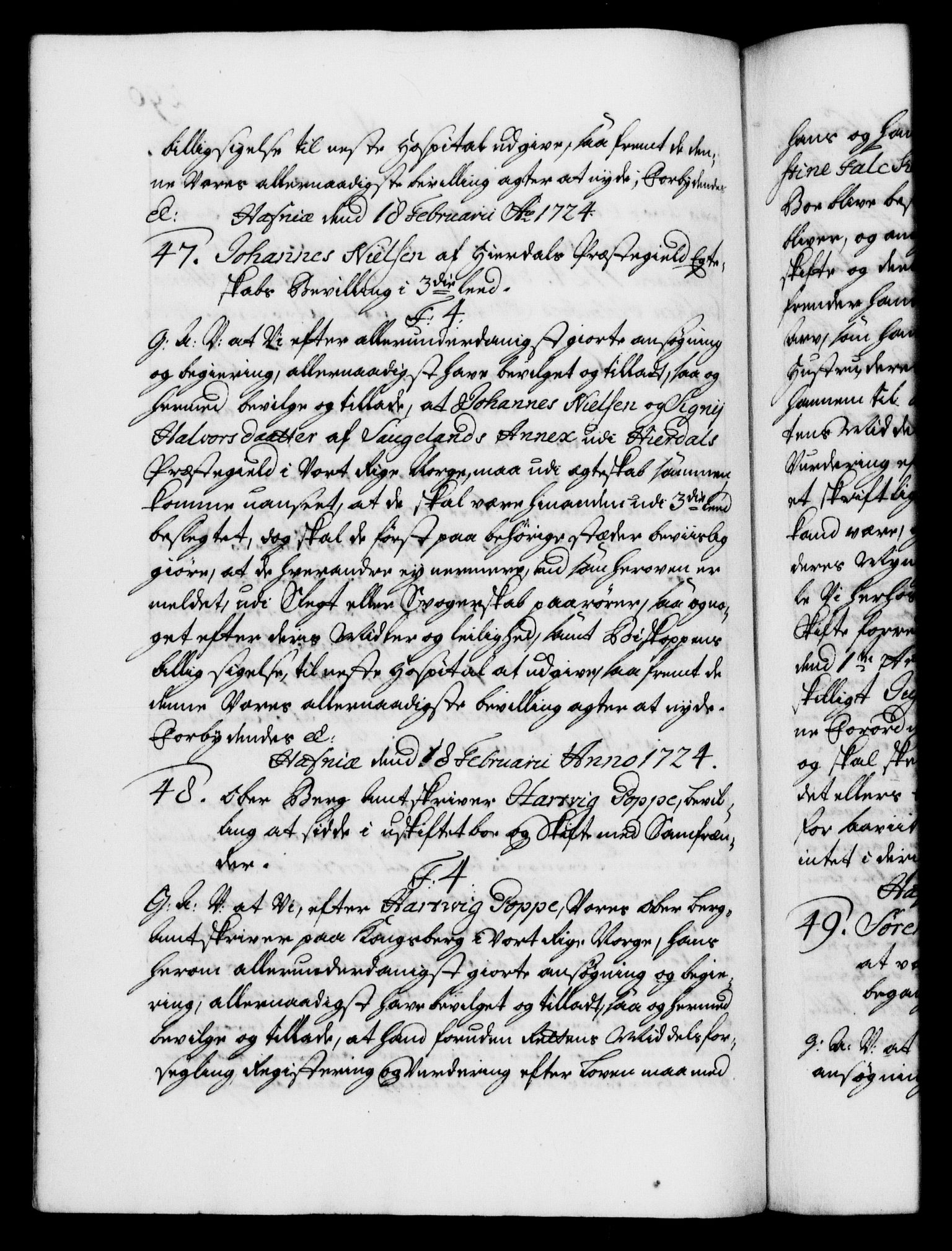 Danske Kanselli 1572-1799, AV/RA-EA-3023/F/Fc/Fca/Fcaa/L0024: Norske registre, 1723-1725, p. 290b