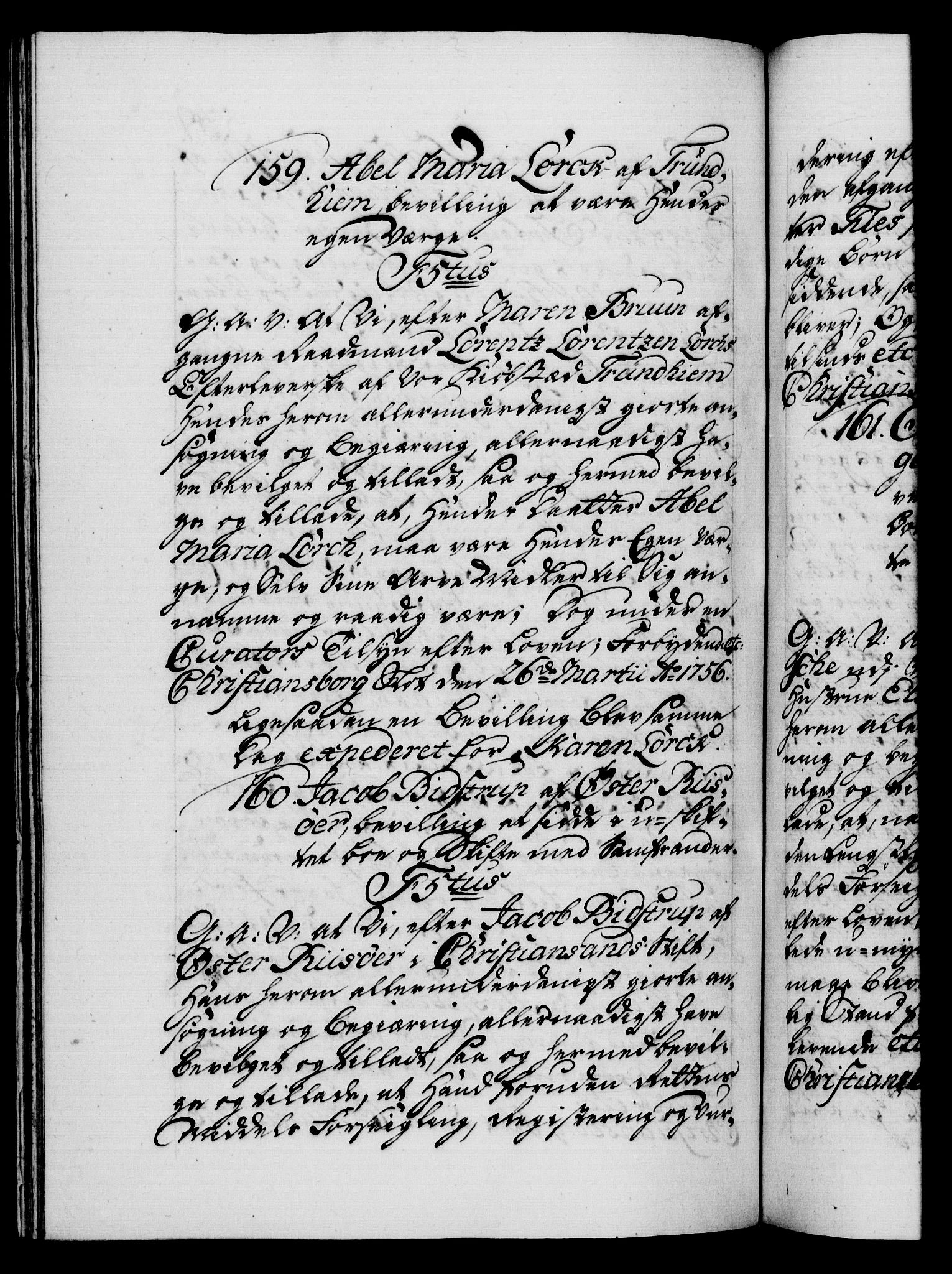 Danske Kanselli 1572-1799, AV/RA-EA-3023/F/Fc/Fca/Fcaa/L0039: Norske registre, 1755-1756, p. 539b