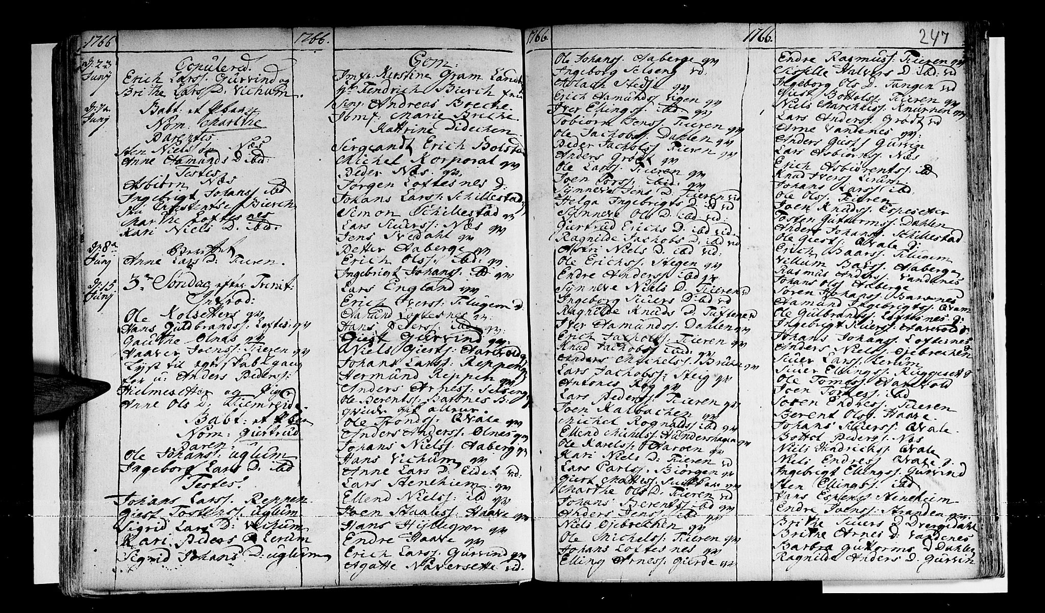 Sogndal sokneprestembete, AV/SAB-A-81301/H/Haa/Haaa/L0003: Parish register (official) no. A 3, 1747-1768, p. 247