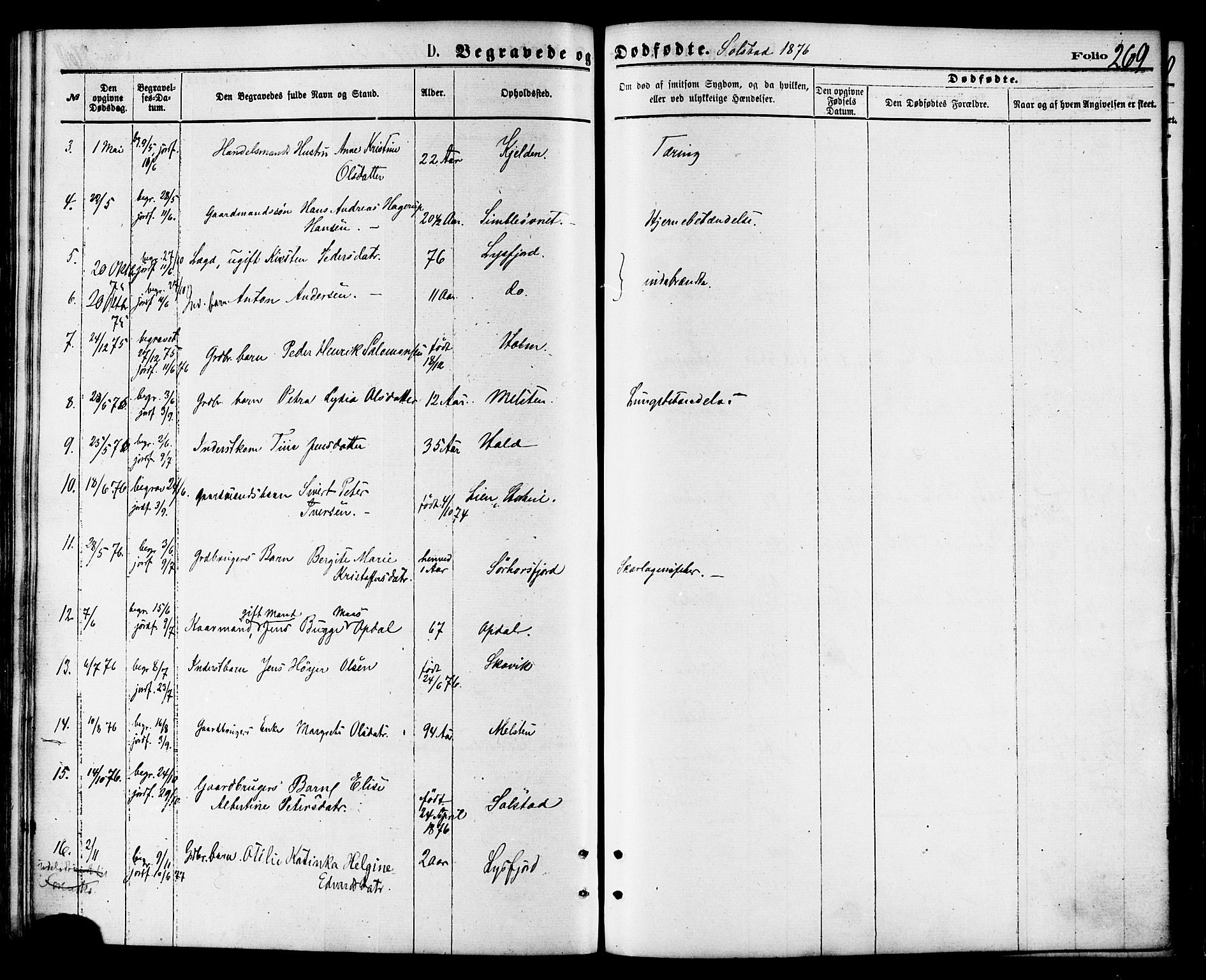 Ministerialprotokoller, klokkerbøker og fødselsregistre - Nordland, AV/SAT-A-1459/810/L0149: Parish register (official) no. 810A09 /2, 1874-1884, p. 269