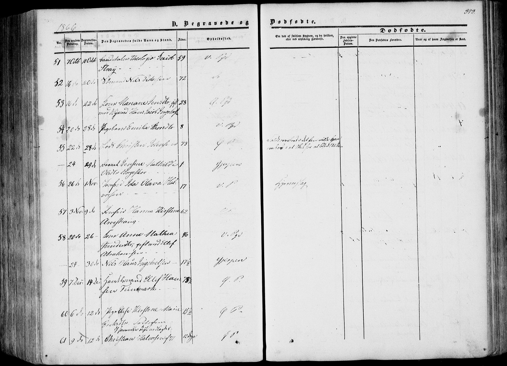 Porsgrunn kirkebøker , AV/SAKO-A-104/F/Fa/L0007: Parish register (official) no. 7, 1858-1877, p. 393