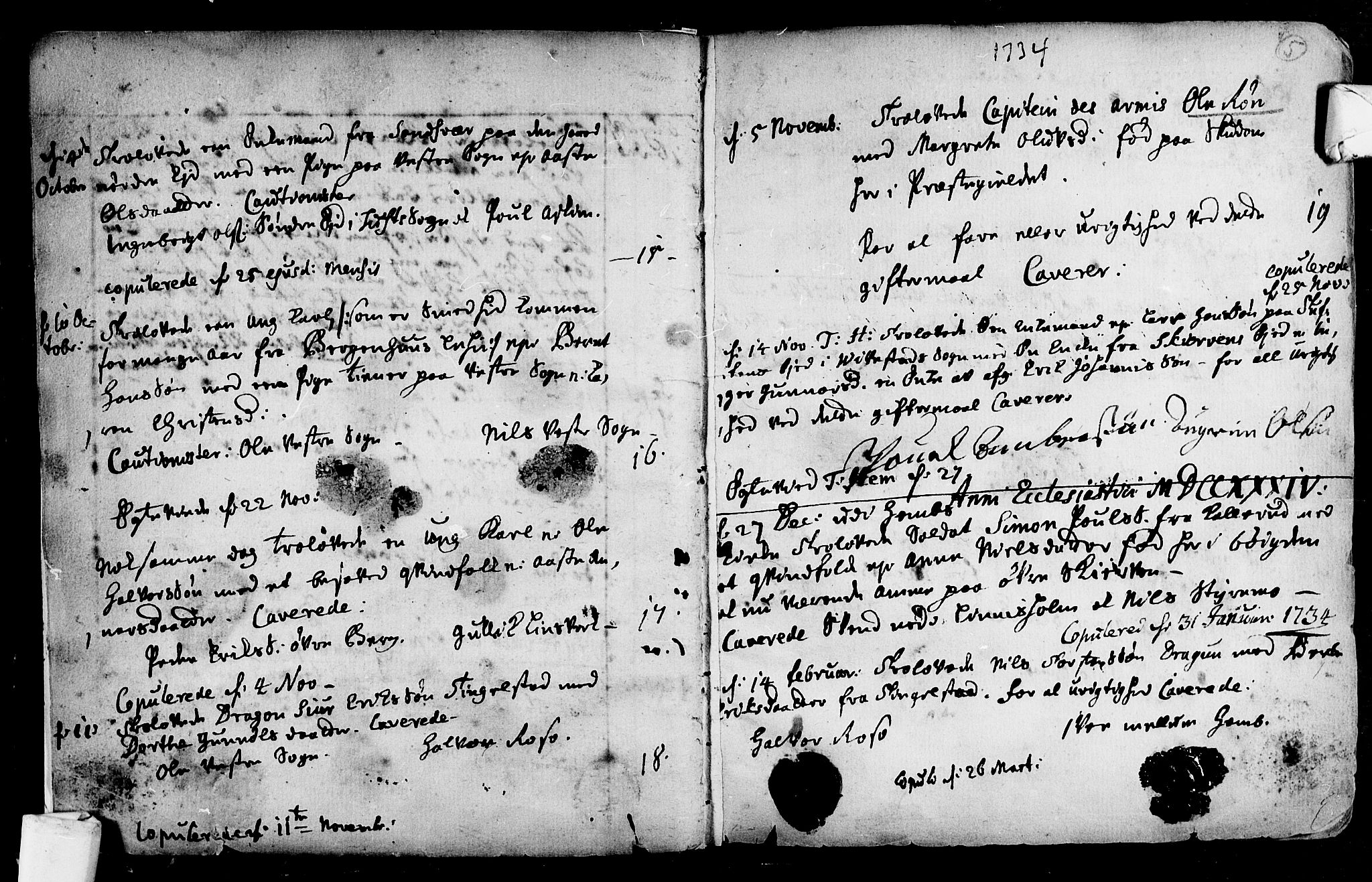 Lardal kirkebøker, SAKO/A-350/F/Fa/L0004: Parish register (official) no. i 4, 1733-1815, p. 5