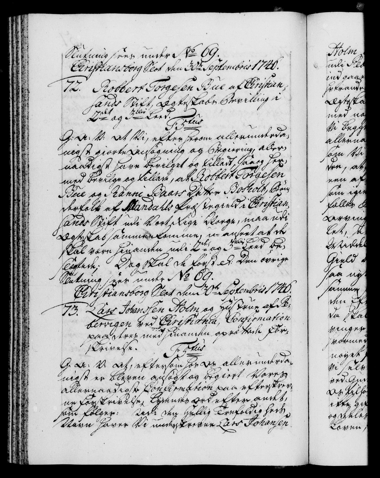 Danske Kanselli 1572-1799, AV/RA-EA-3023/F/Fc/Fca/Fcaa/L0035: Norske registre, 1746-1748, p. 51b