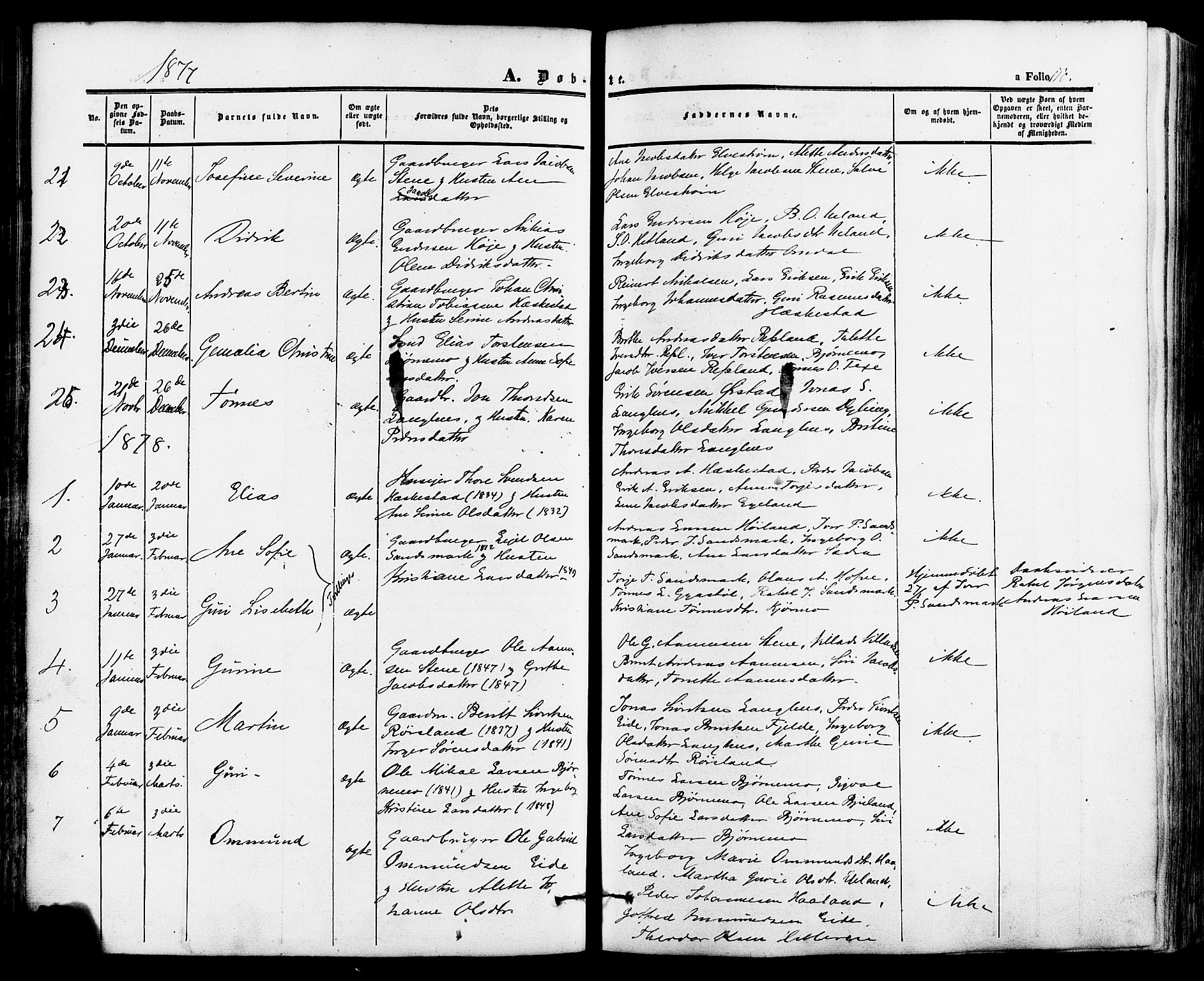 Lund sokneprestkontor, AV/SAST-A-101809/S06/L0010: Parish register (official) no. A 9, 1854-1886, p. 110