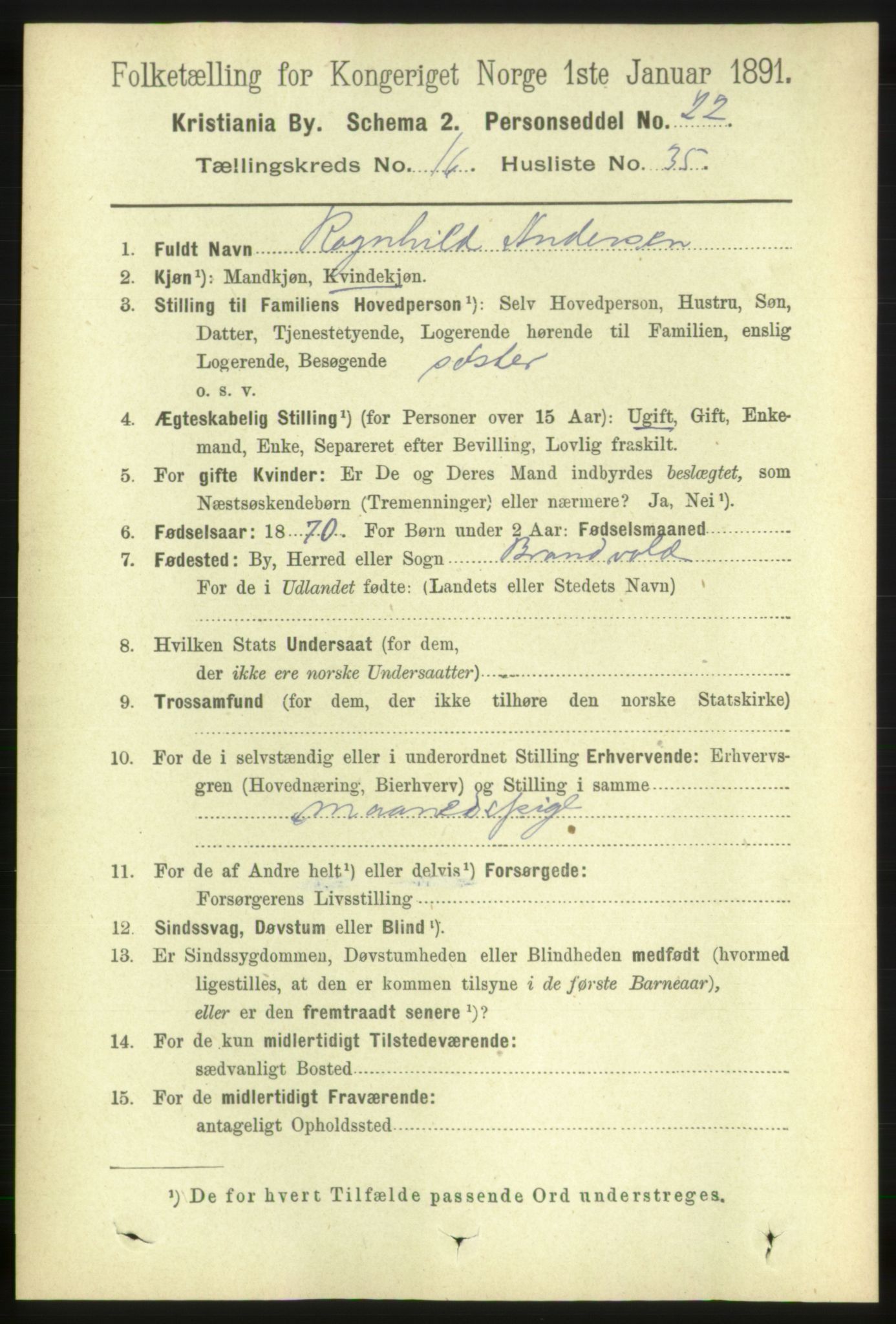 RA, 1891 census for 0301 Kristiania, 1891, p. 7966