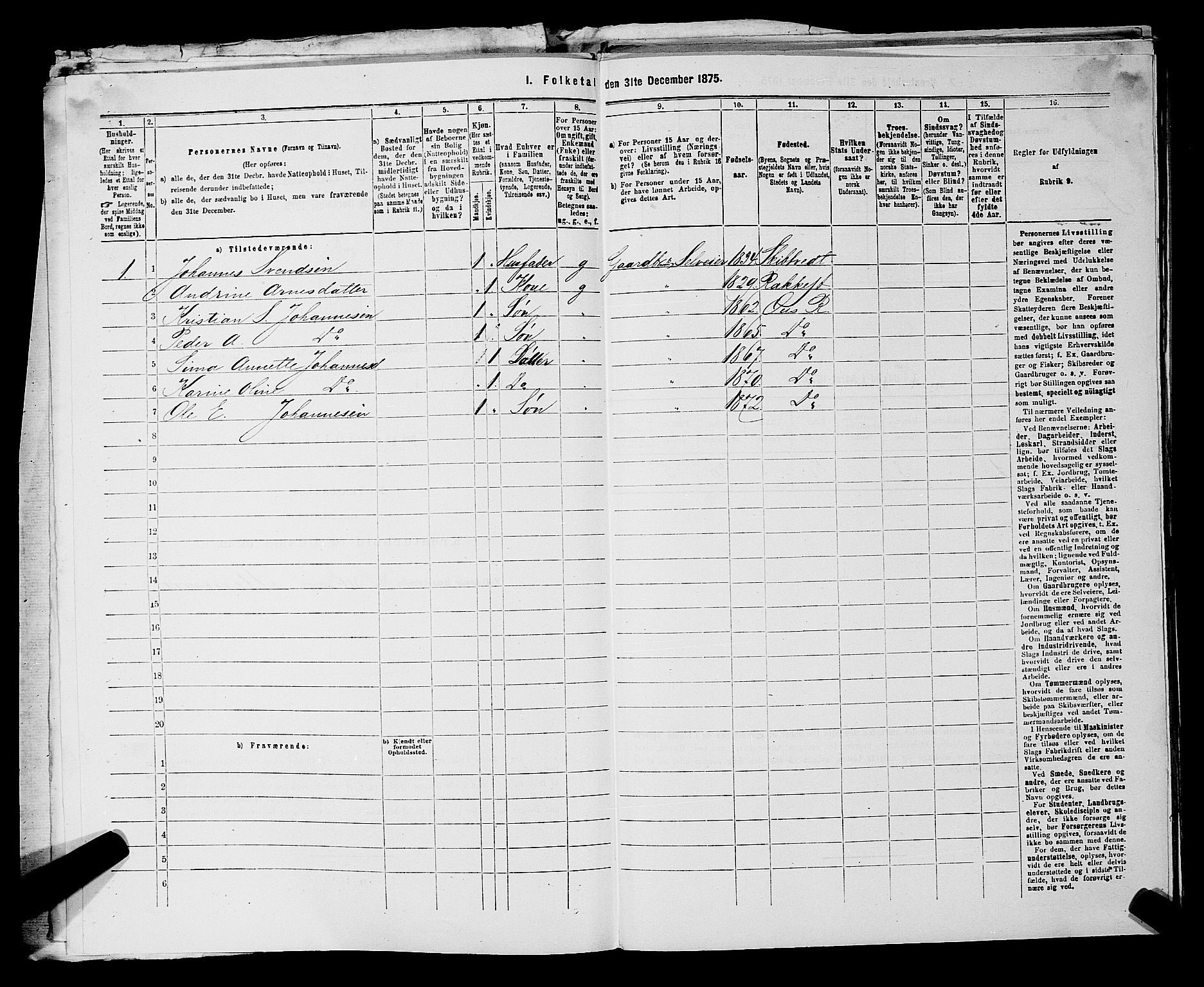 RA, 1875 census for 0128P Rakkestad, 1875, p. 1867