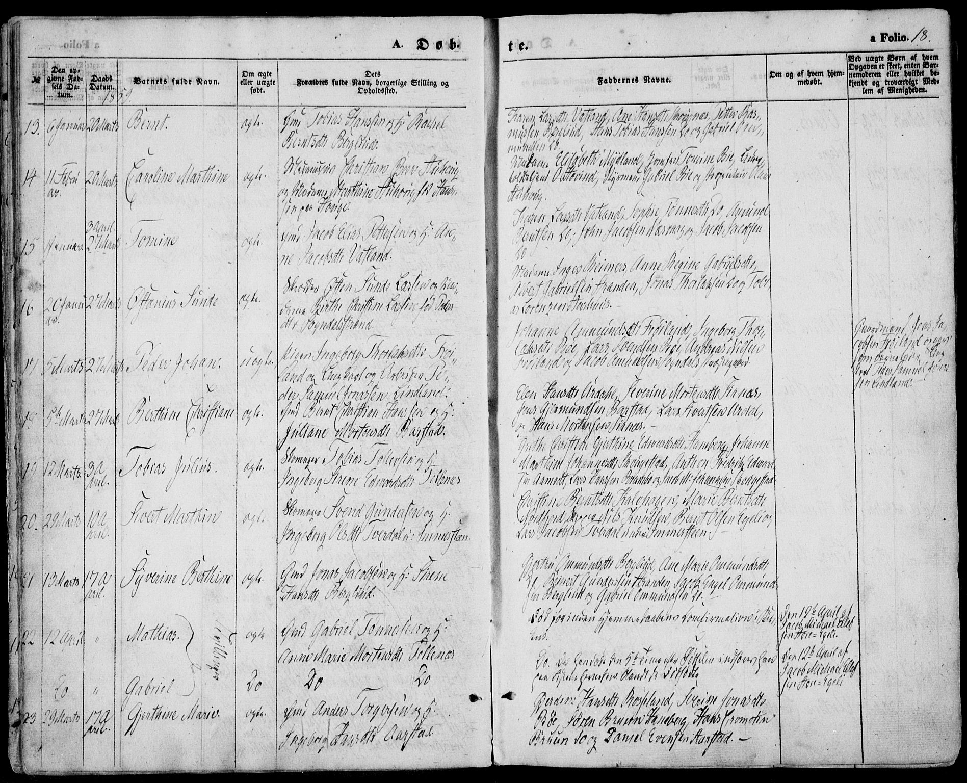 Sokndal sokneprestkontor, AV/SAST-A-101808: Parish register (official) no. A 9, 1857-1874, p. 18