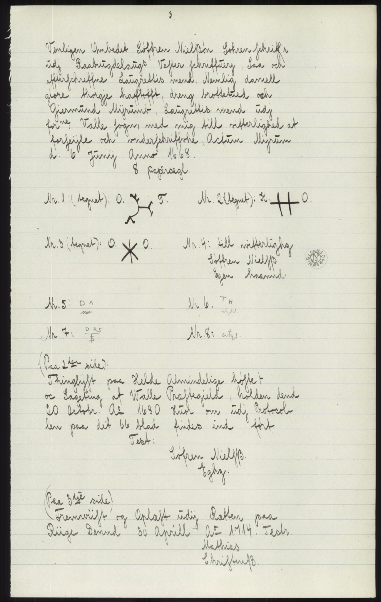 Samlinger til kildeutgivelse, Diplomavskriftsamlingen, AV/RA-EA-4053/H/Ha, p. 804