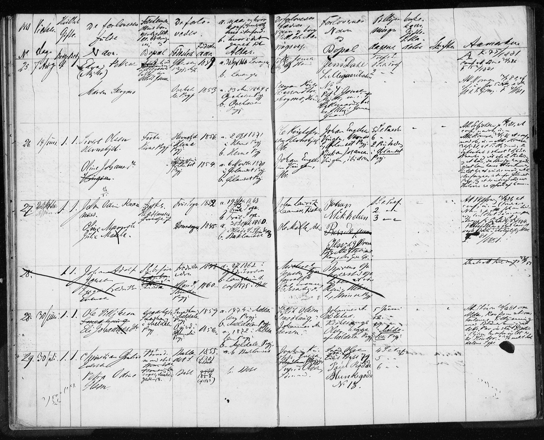 Ministerialprotokoller, klokkerbøker og fødselsregistre - Sør-Trøndelag, AV/SAT-A-1456/604/L0188: Parish register (official) no. 604A11, 1878-1892