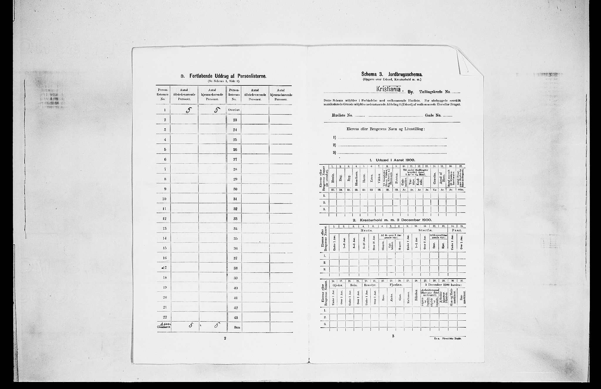 SAO, 1900 census for Kristiania, 1900, p. 27038