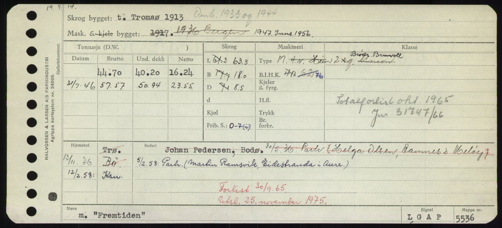 Sjøfartsdirektoratet med forløpere, Skipsmålingen, AV/RA-S-1627/H/Hd/L0011: Fartøy, Fla-Får, p. 381