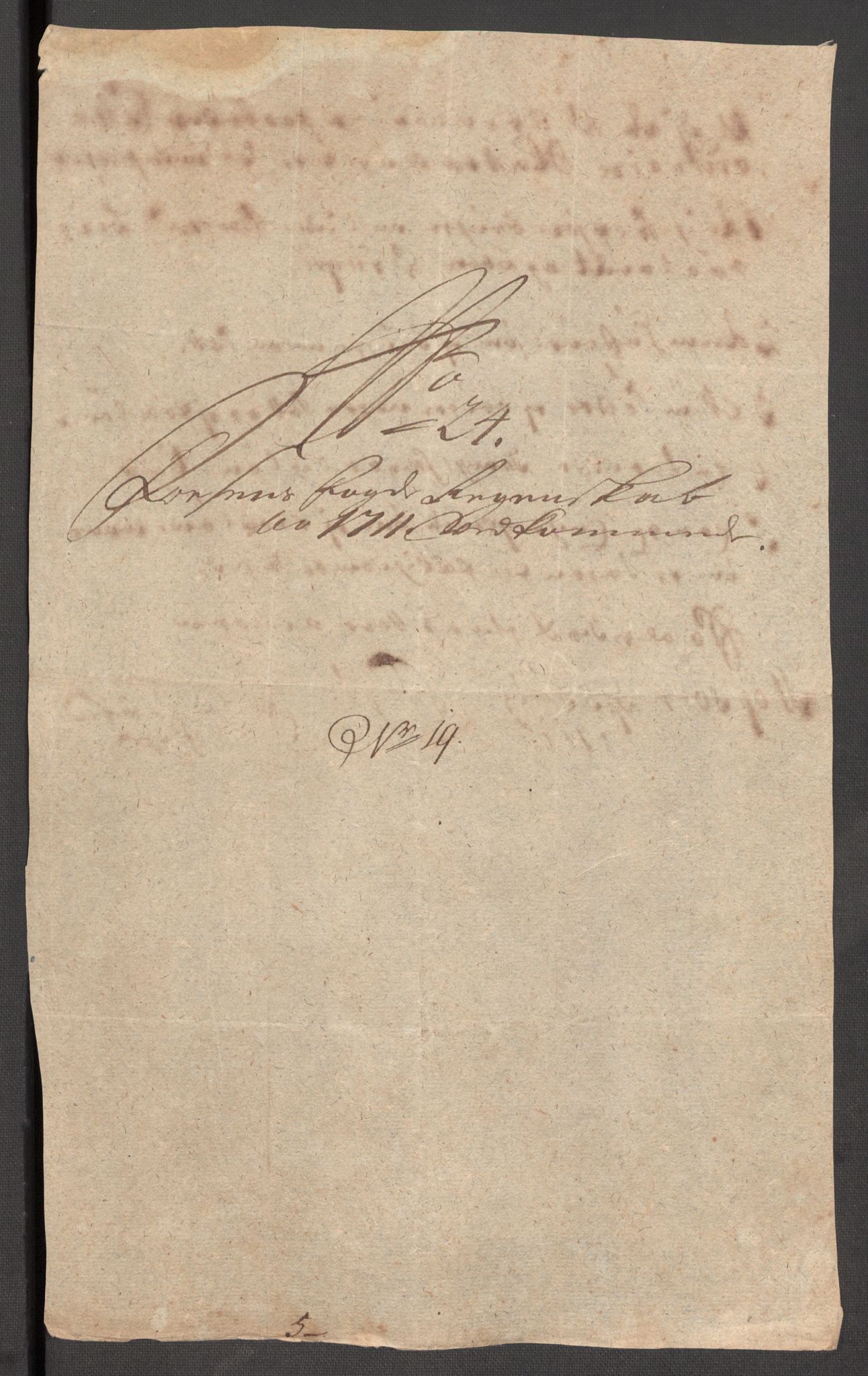 Rentekammeret inntil 1814, Reviderte regnskaper, Fogderegnskap, RA/EA-4092/R57/L3860: Fogderegnskap Fosen, 1711, p. 343