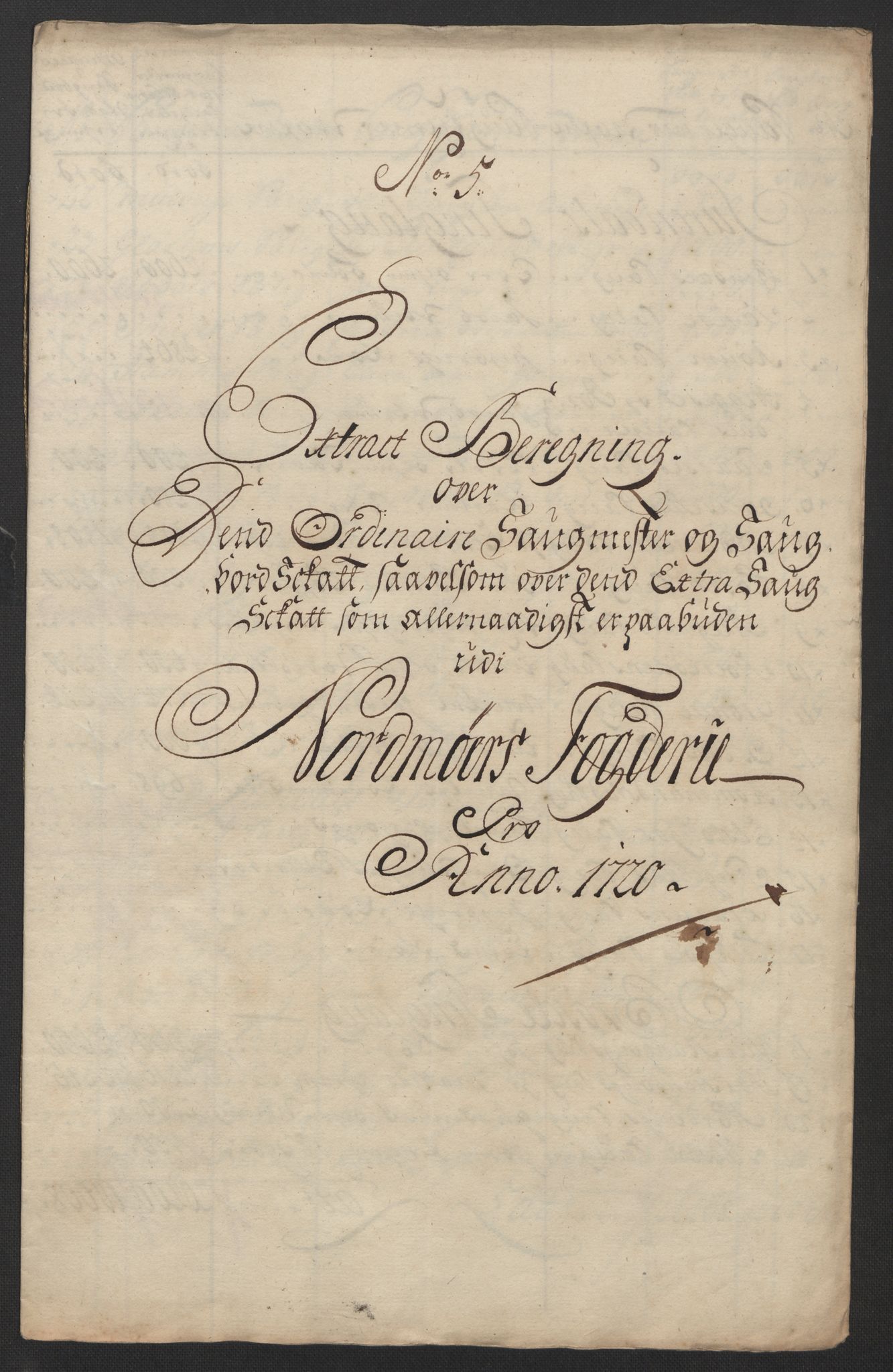 Rentekammeret inntil 1814, Reviderte regnskaper, Fogderegnskap, RA/EA-4092/R56/L3753: Fogderegnskap Nordmøre, 1720, p. 109