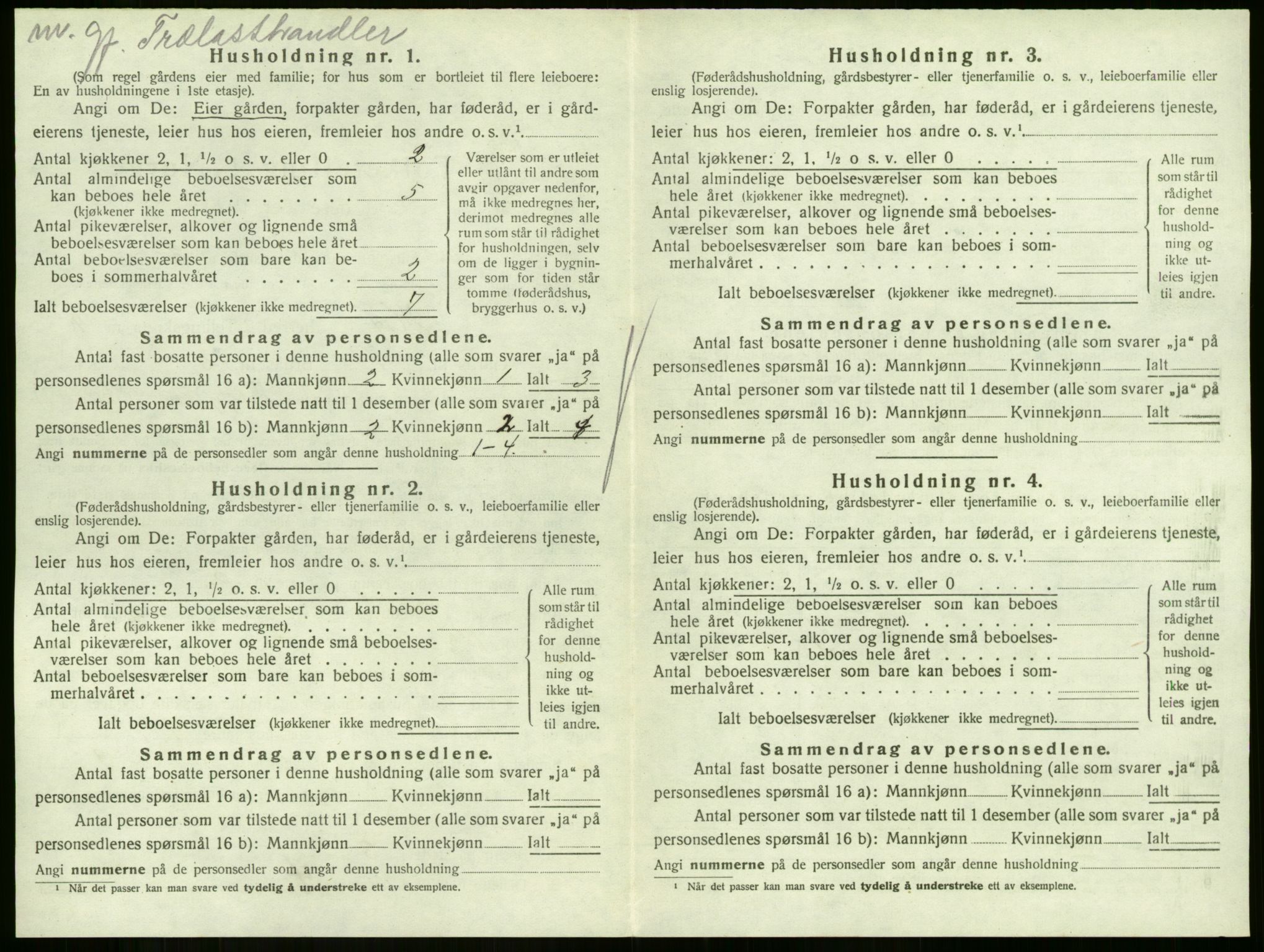 SAKO, 1920 census for Hof, 1920, p. 748