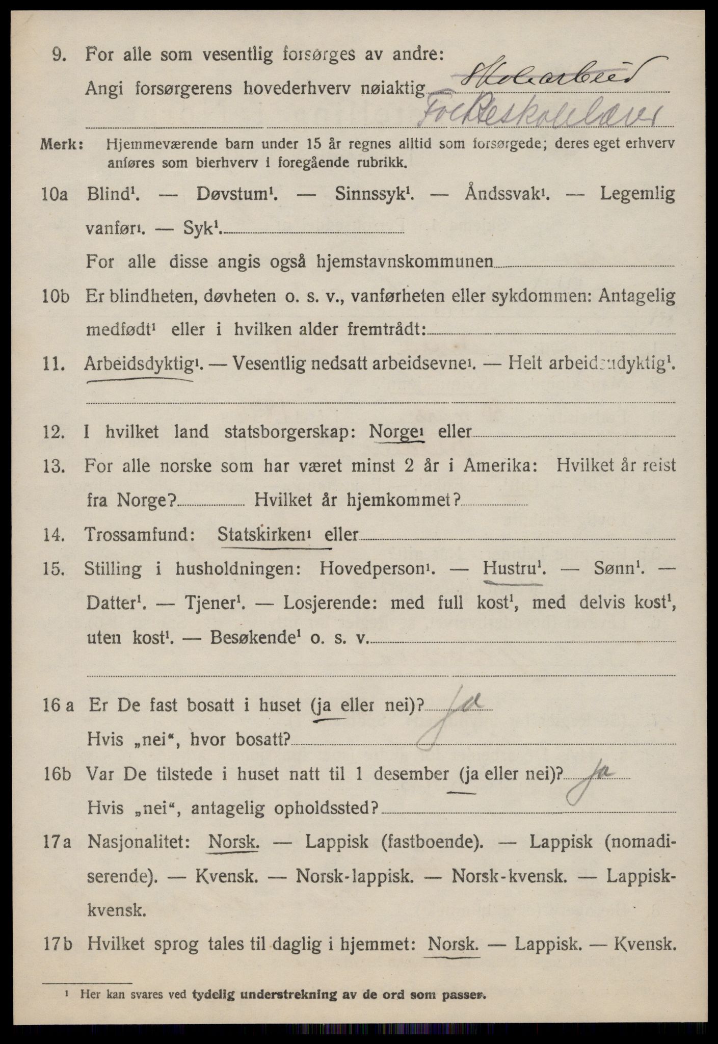 SAT, 1920 census for Meldal, 1920, p. 9134