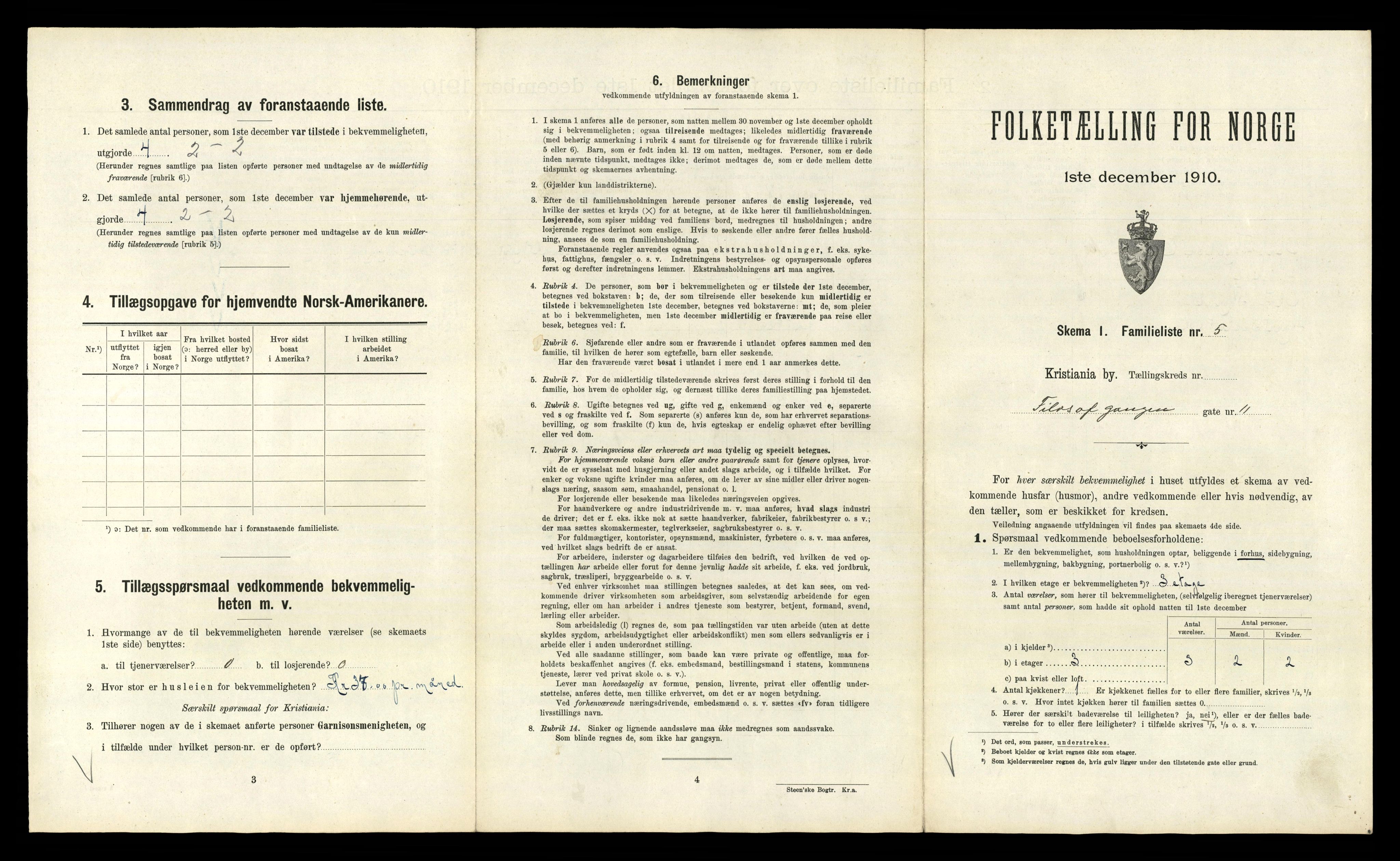 RA, 1910 census for Kristiania, 1910, p. 23827